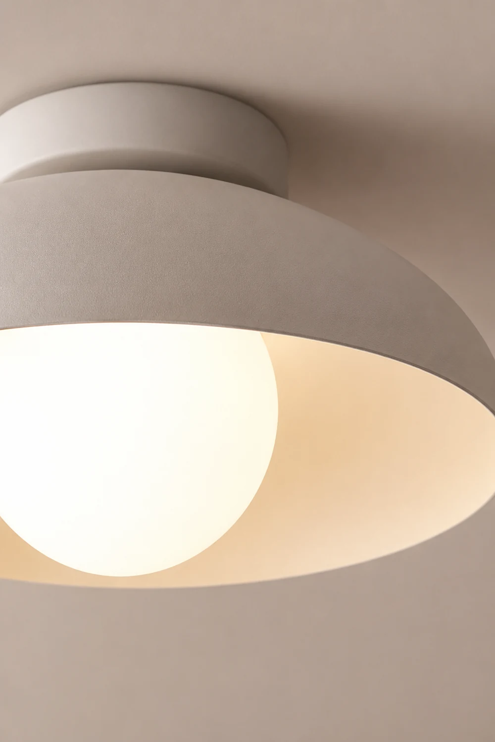 Contemporary Metal Semi Flush Ceiling Light for Hallway - Lumpaz