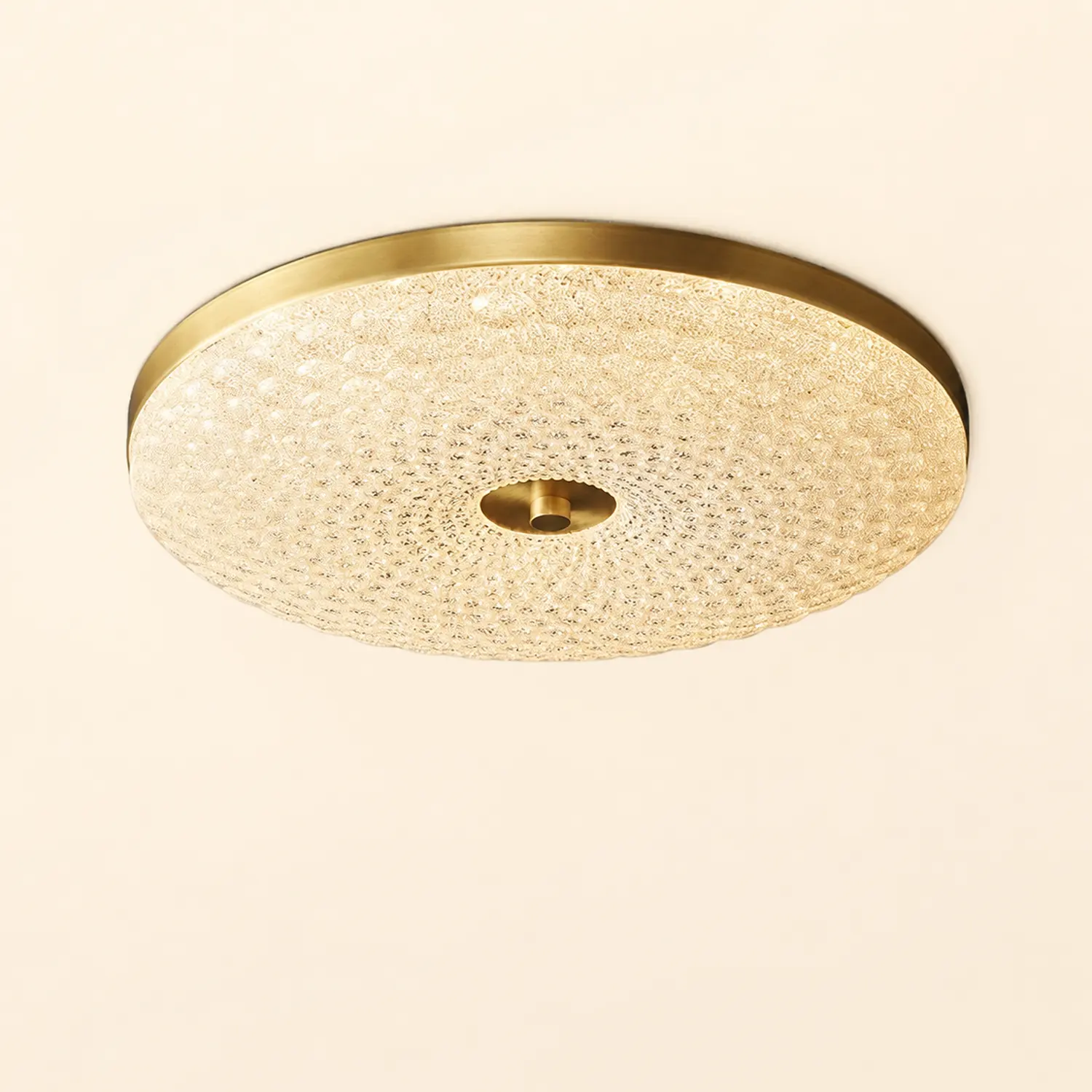 Modern Crystal Ceiling Light LED Creative Copper Ceiling Lamp - Lumpaz