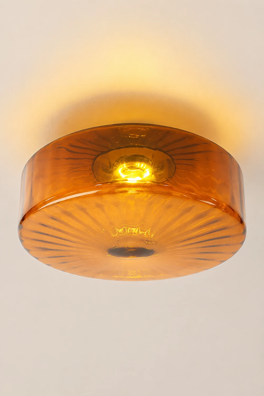 Medieval Glass Corrugated Ceiling Lamp - Lumpaz