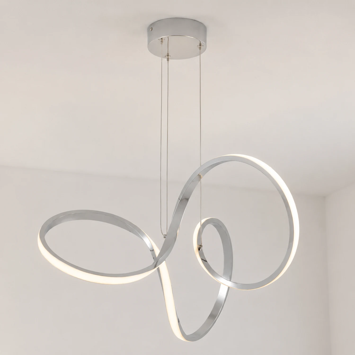 Nordic Minimalism Swirl Integrated Ceilng Light - Lumpaz