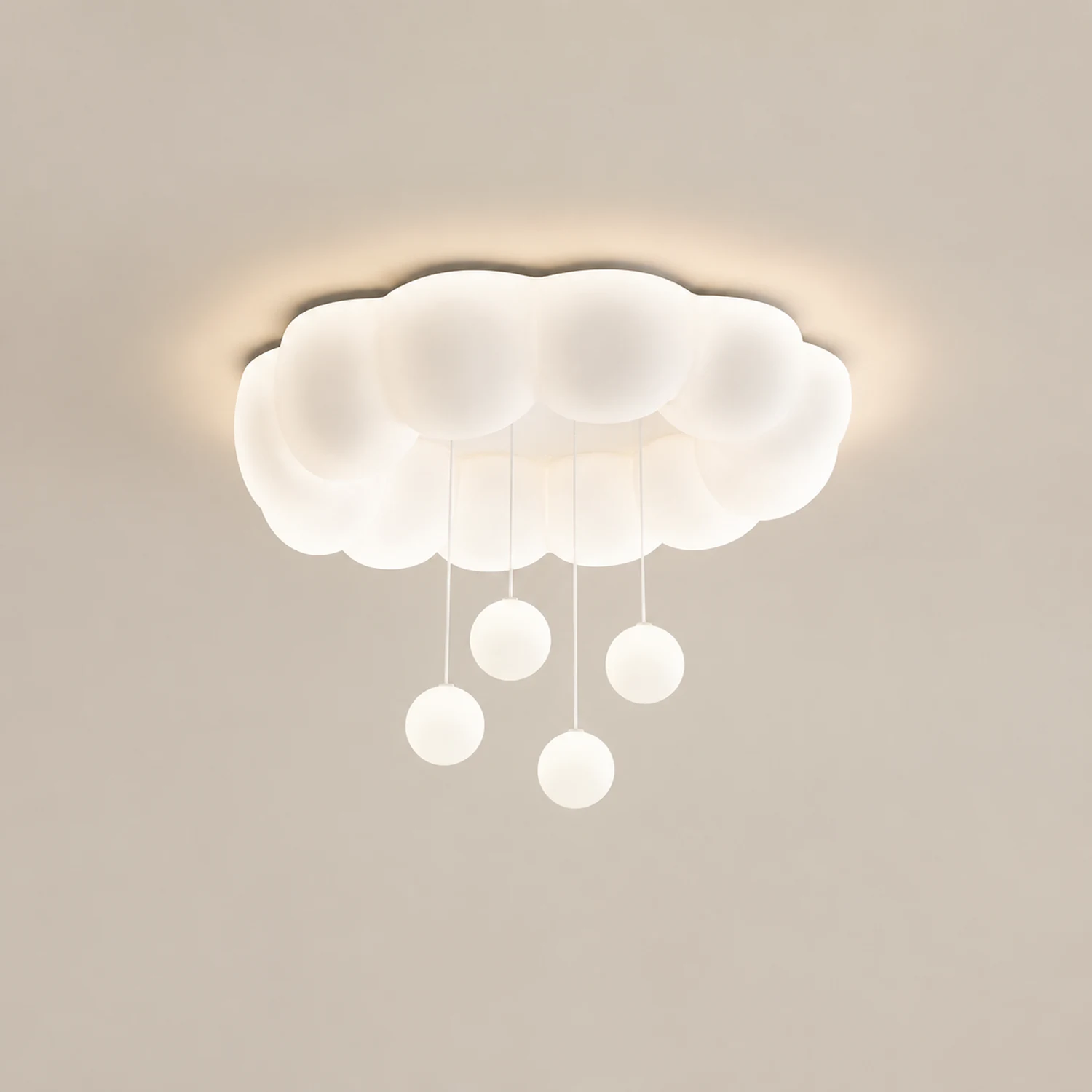Cream Warm Multi-shaped Ceiling Light For Kids Room - Lumpaz