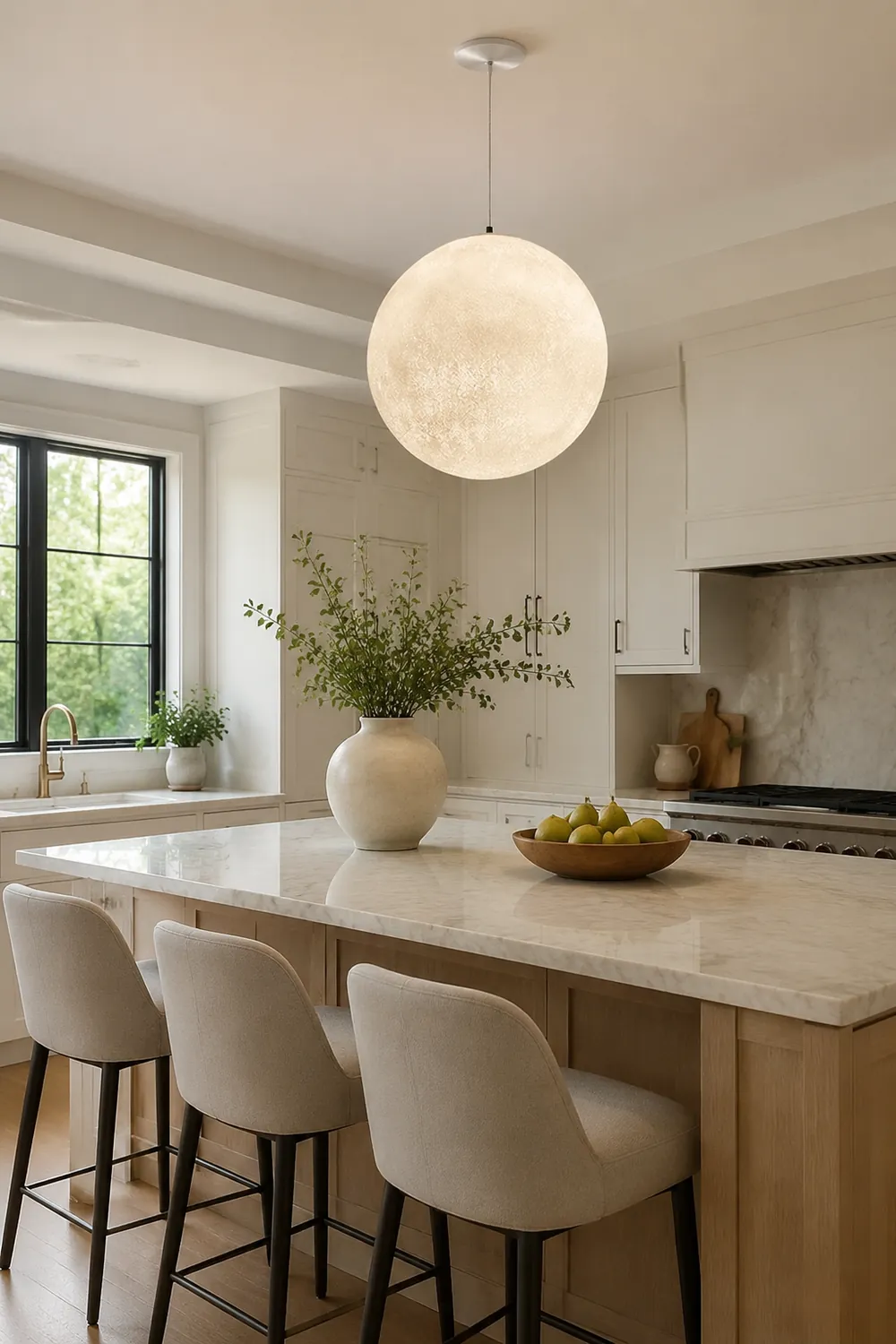 Creative Moon Pendant Light Ball Floor Lamp - Lumpaz
