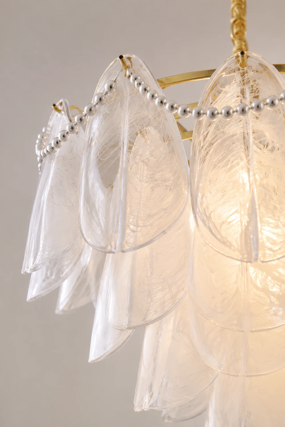 Contemporary Cloud-Inspired Frosted Glass Living Room Chandelier - Lumpaz