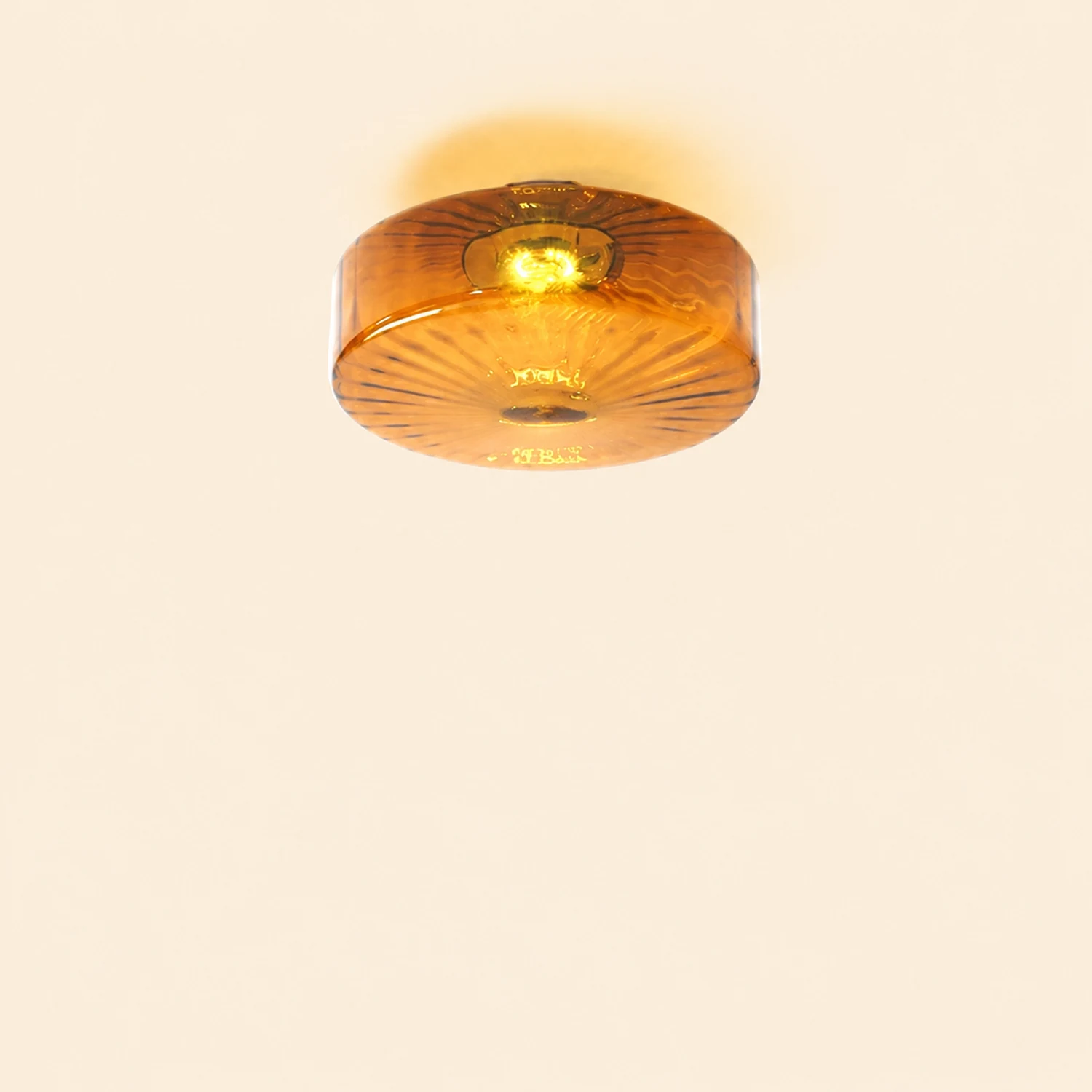Medieval Glass Corrugated Ceiling Lamp - Lumpaz