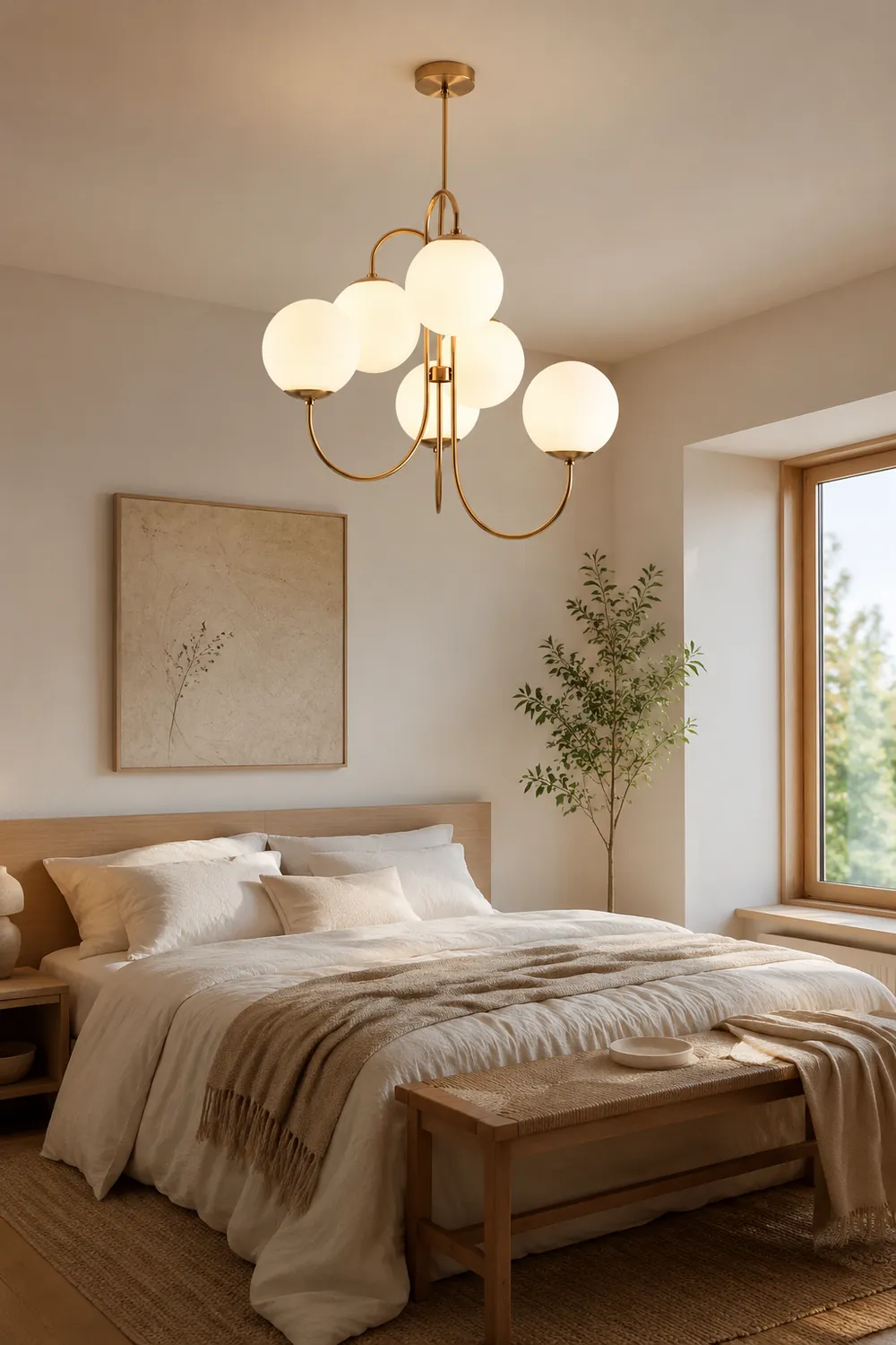 Metal Glass Vintage Chandelier - Lumpaz