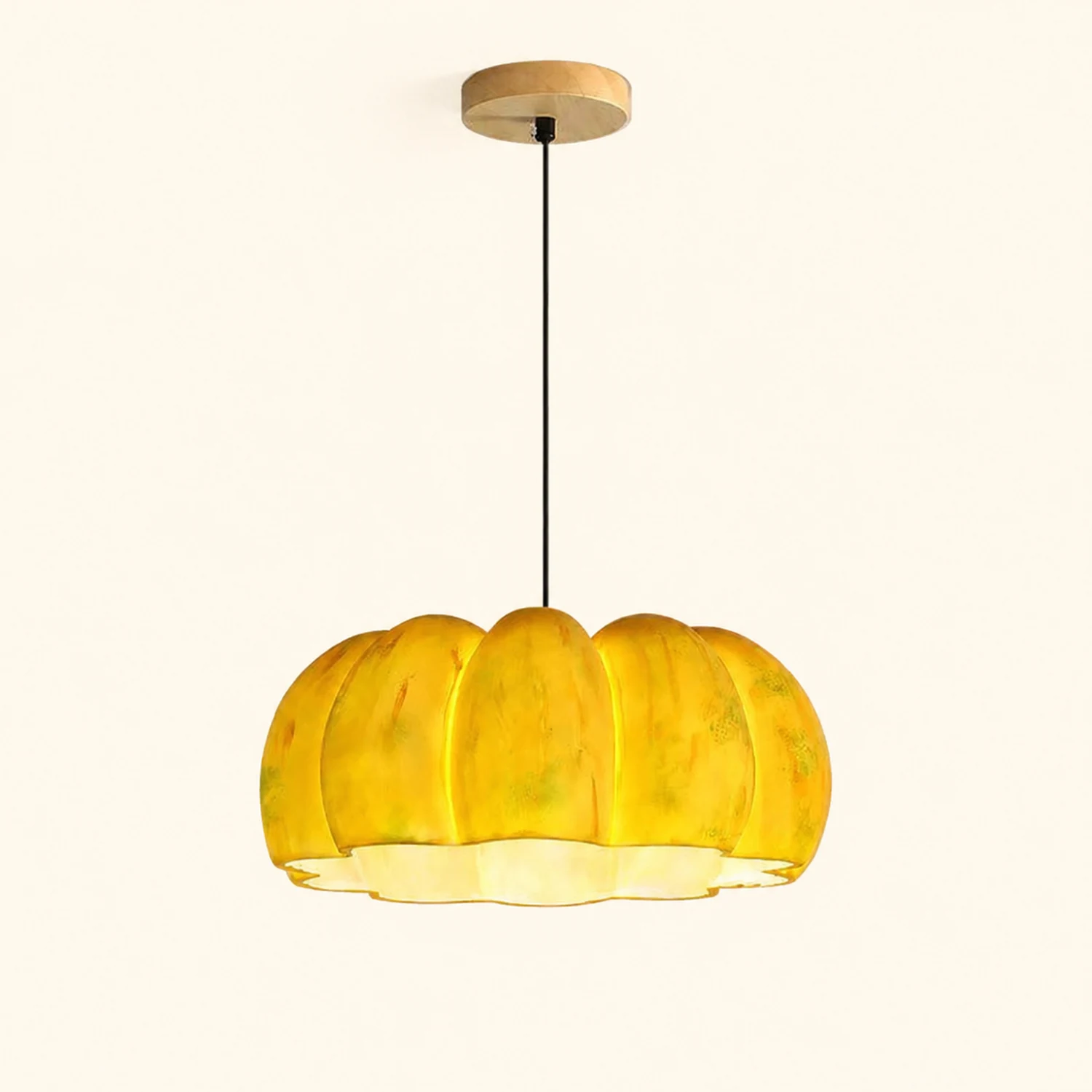 Eco-friendly Resin Pumpkin Pendant Light - Lumpaz