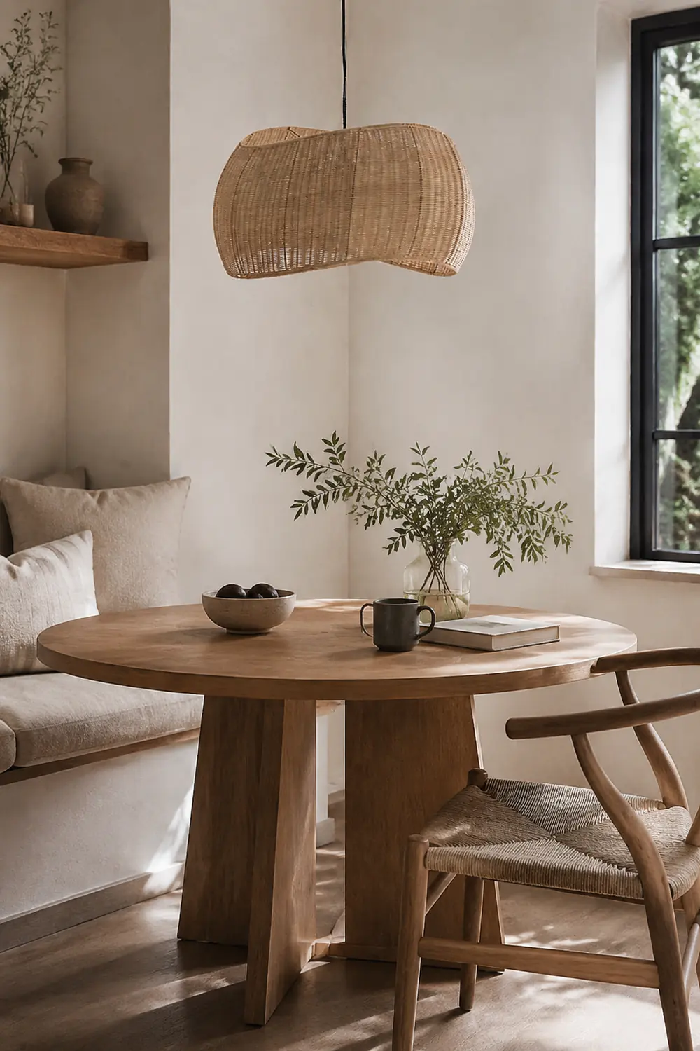 Natural Wicker Hanging Light Rattan Pendant Lampshade - Lumpaz