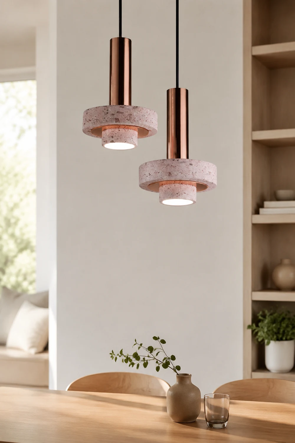 Zaid Pendelleuchte 4 Farben, Terrazzo - Lumpaz