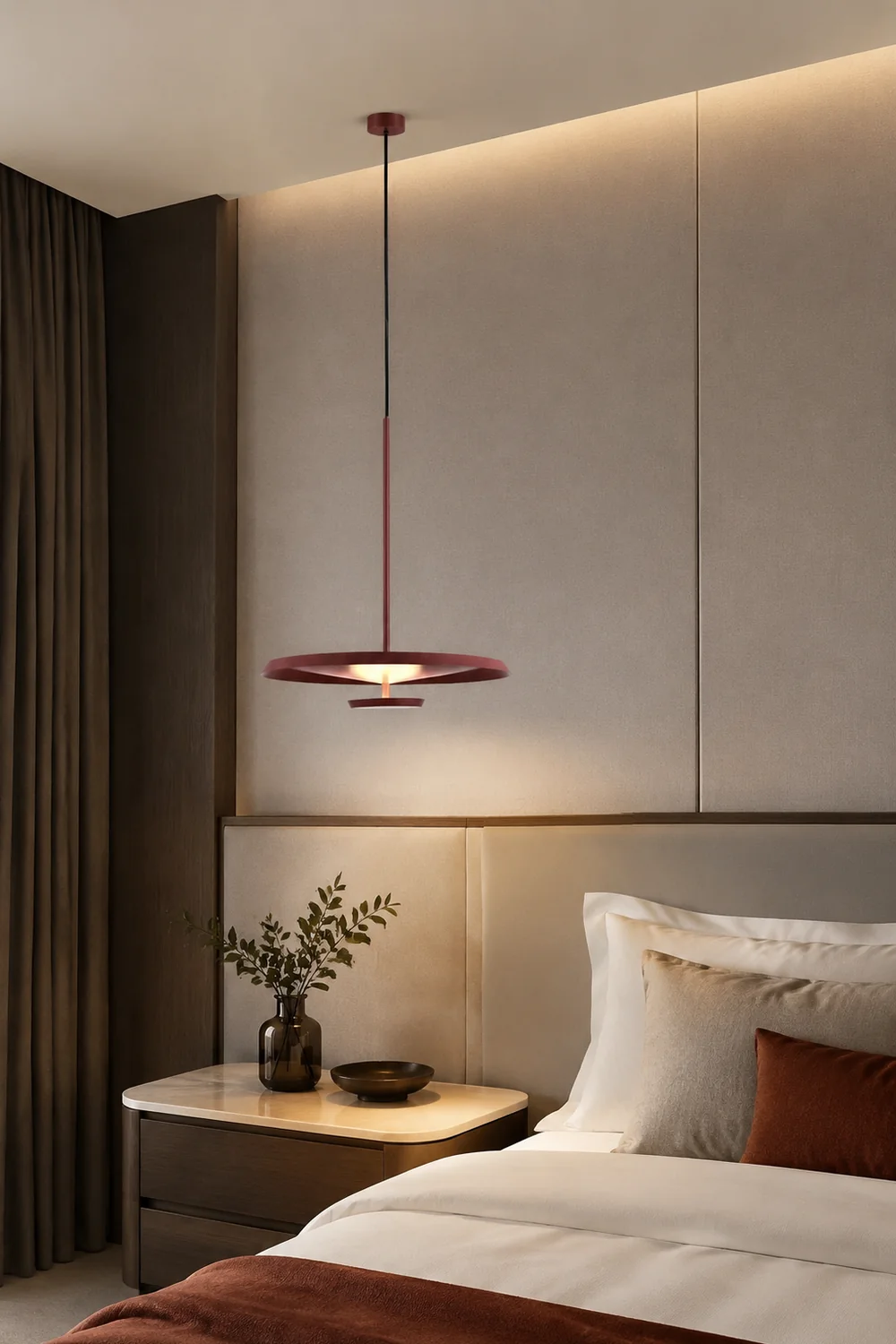 Modern LED Fixtures Round Plate Pendant Lights - Lumpaz