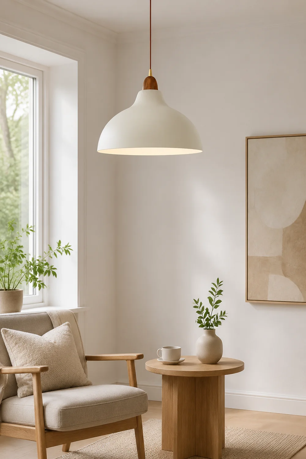 Nordic Light Luxury White Hanging Light For Kitchen - Lumpaz