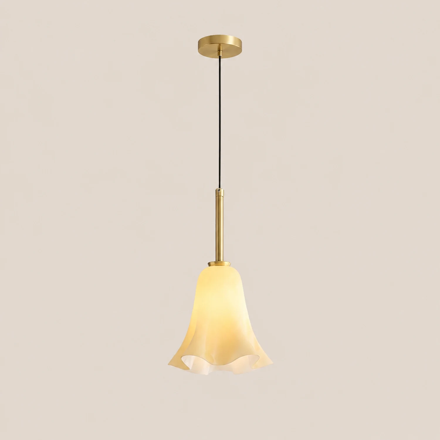 Vintage Glass Pendant Light For Bedroom - Lumpaz