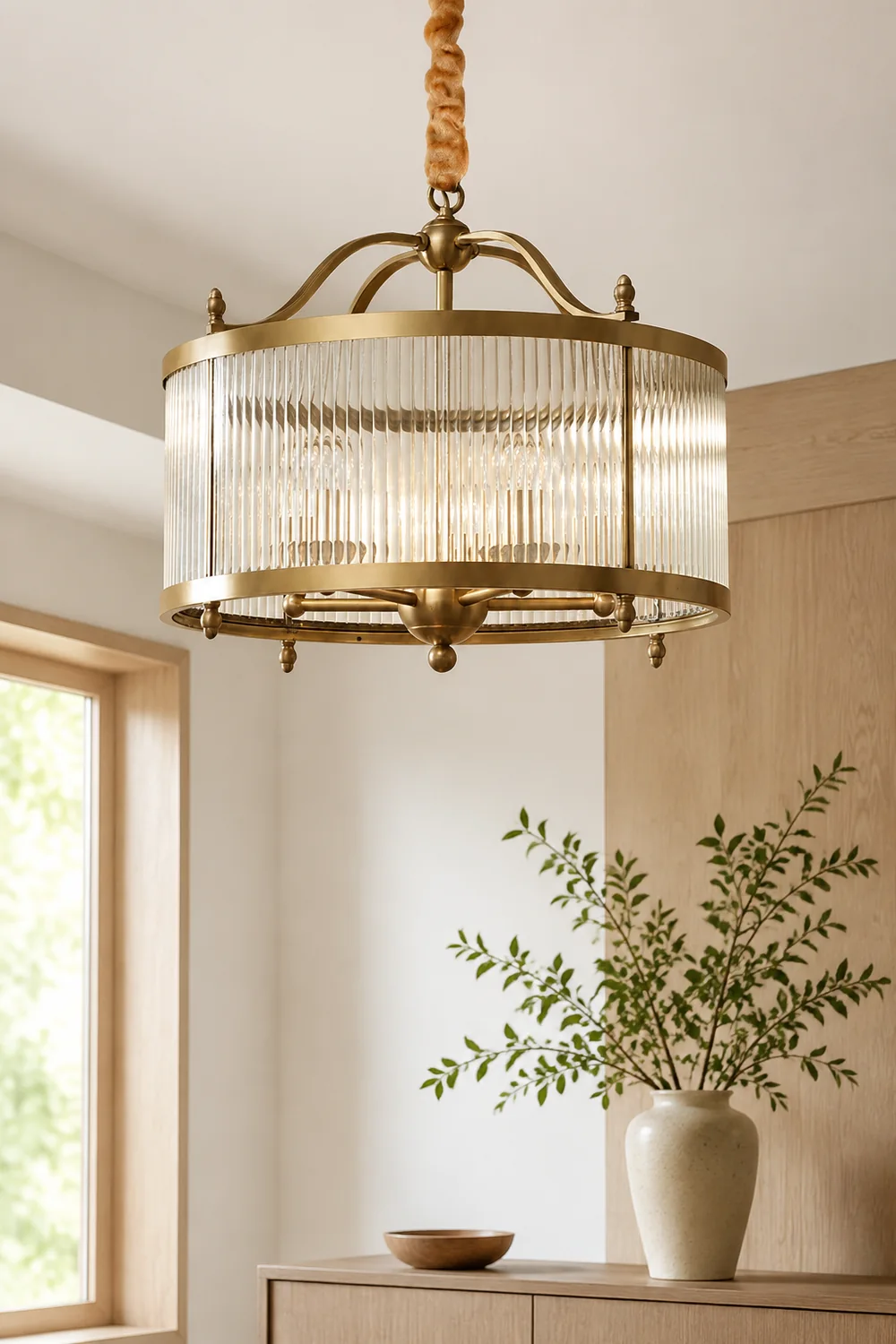 Modern Light Luxury Simple Glass Hanging Light - Lumpaz