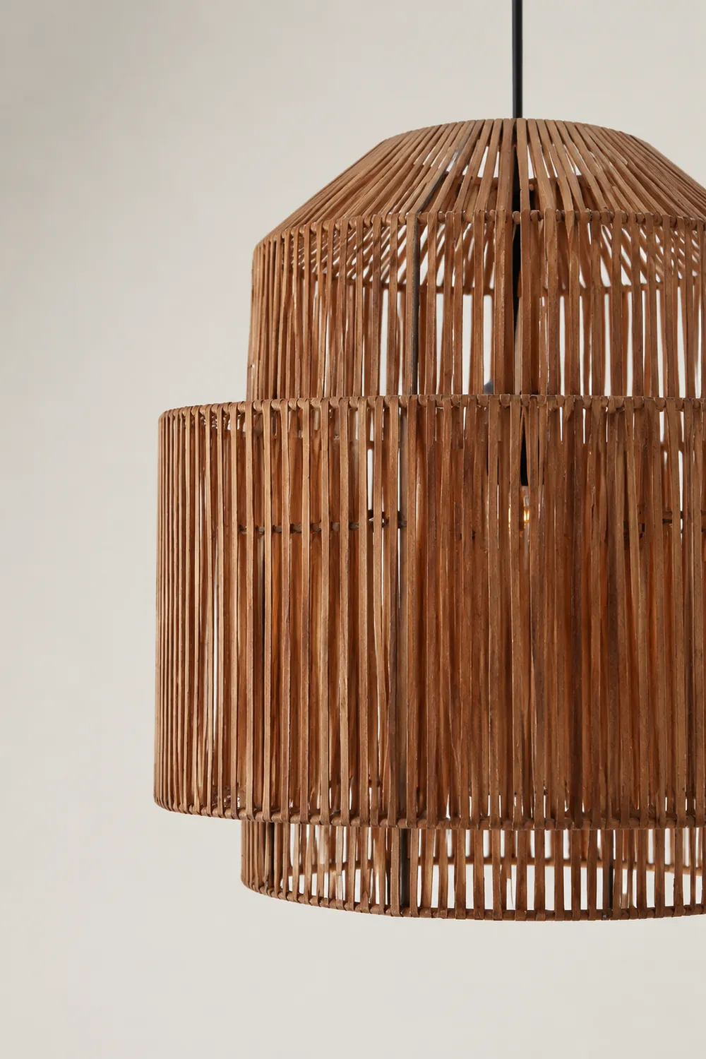 Handwoven Rattan Modern Pendant Lighting For Kitchen Island - Lumpaz