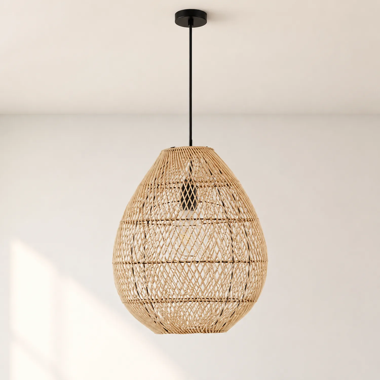 Boho High Quality Rattan Handwoven Pendant Light - Lumpaz