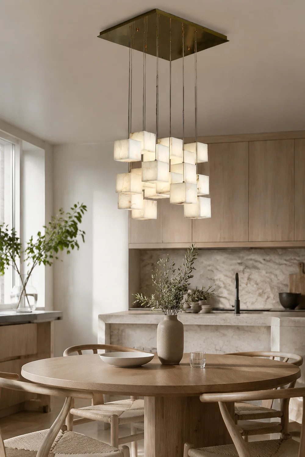 Modern Artistic Geometric Shape Elegant Hanging Light Fixture - Lumpaz