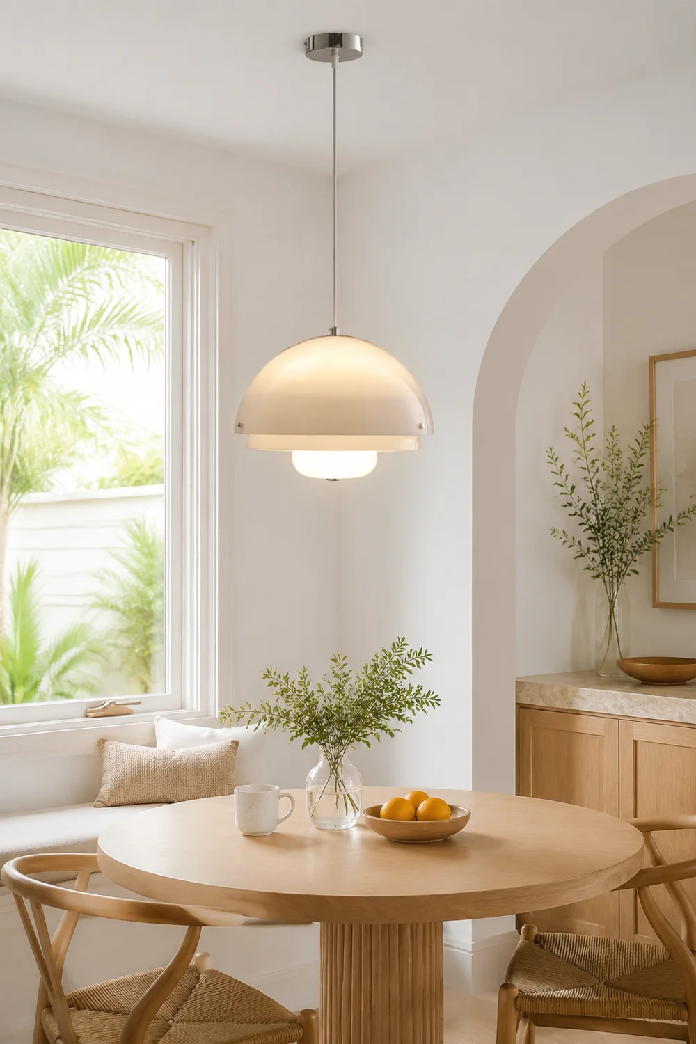 Bauhaus Nordic Cream Style Pendant Lamp - Lumpaz