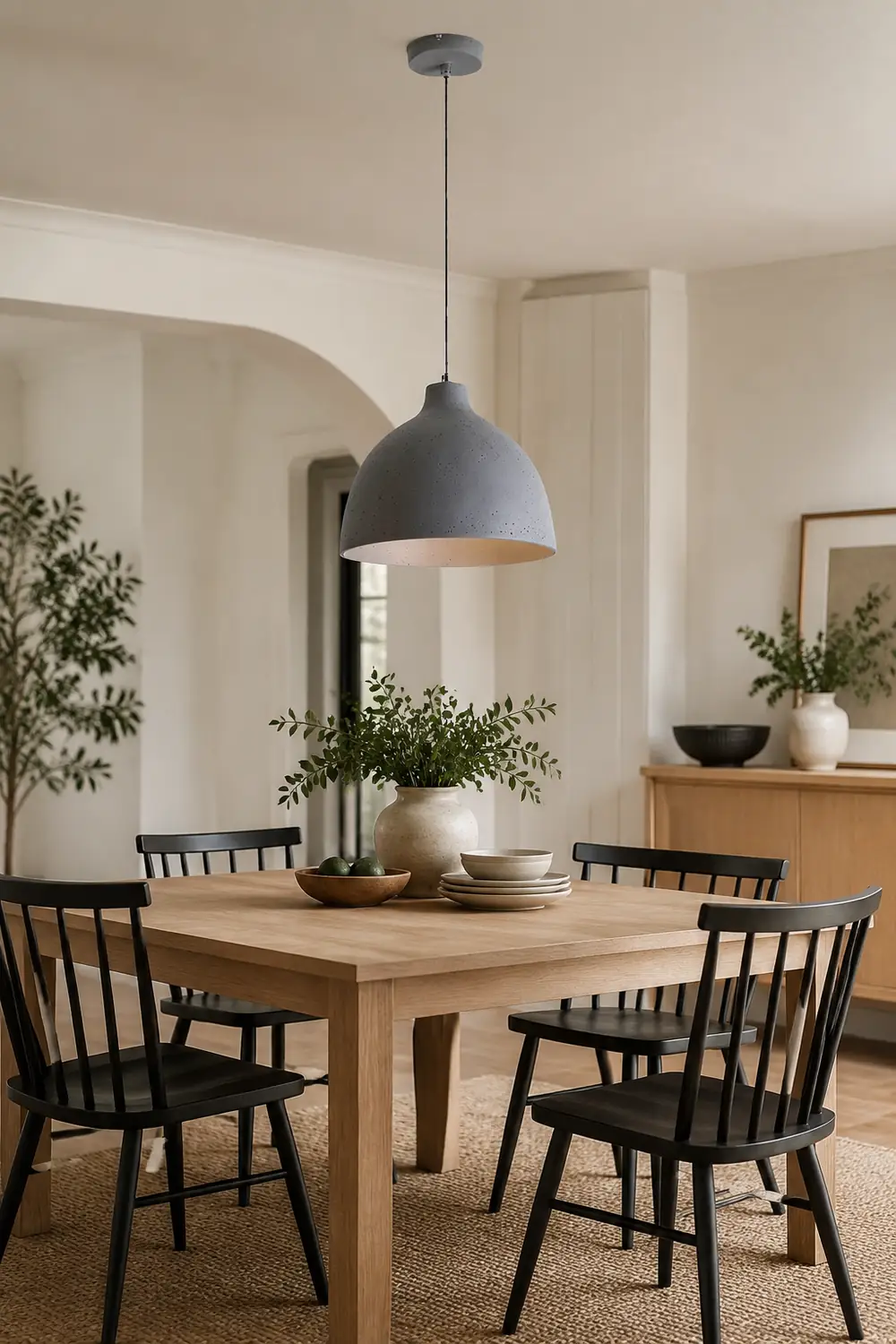 Resin Bowl Pendant Lamp Rustic Pendant Lighting - Lumpaz