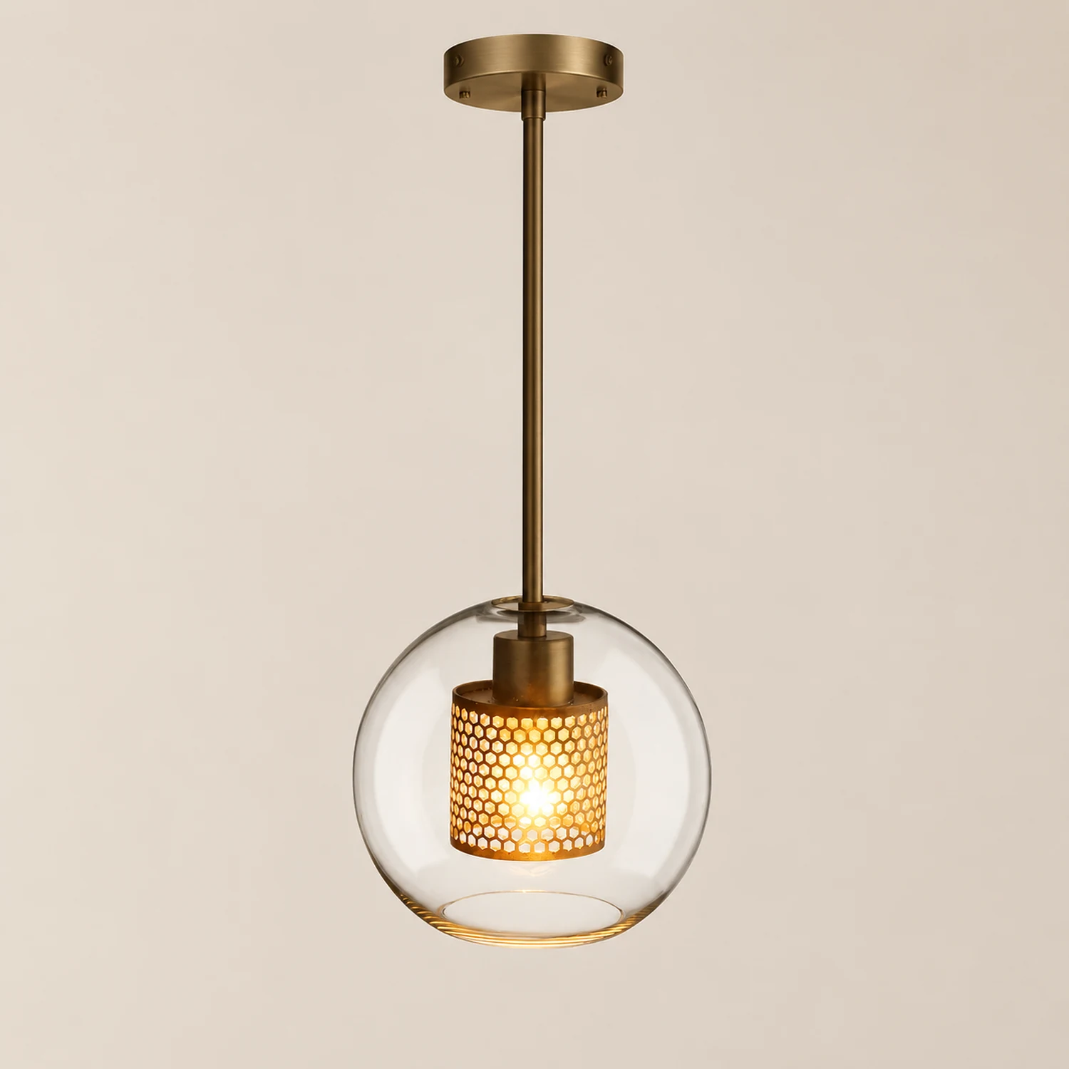 Nordische Industrielle Pendelleuchte aus Glas für Esszimmer, Restaurant - Lumpaz