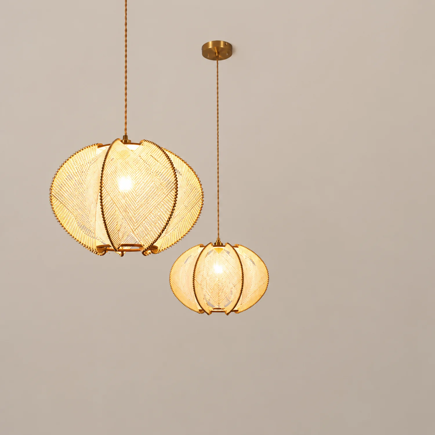 Retro Wooden Pendant Light Irregular Living Room Lamp - Lumpaz