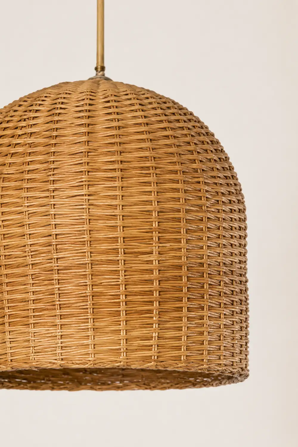 Round Short Bamboo Basket Kitchen Island Pendant Light - Lumpaz