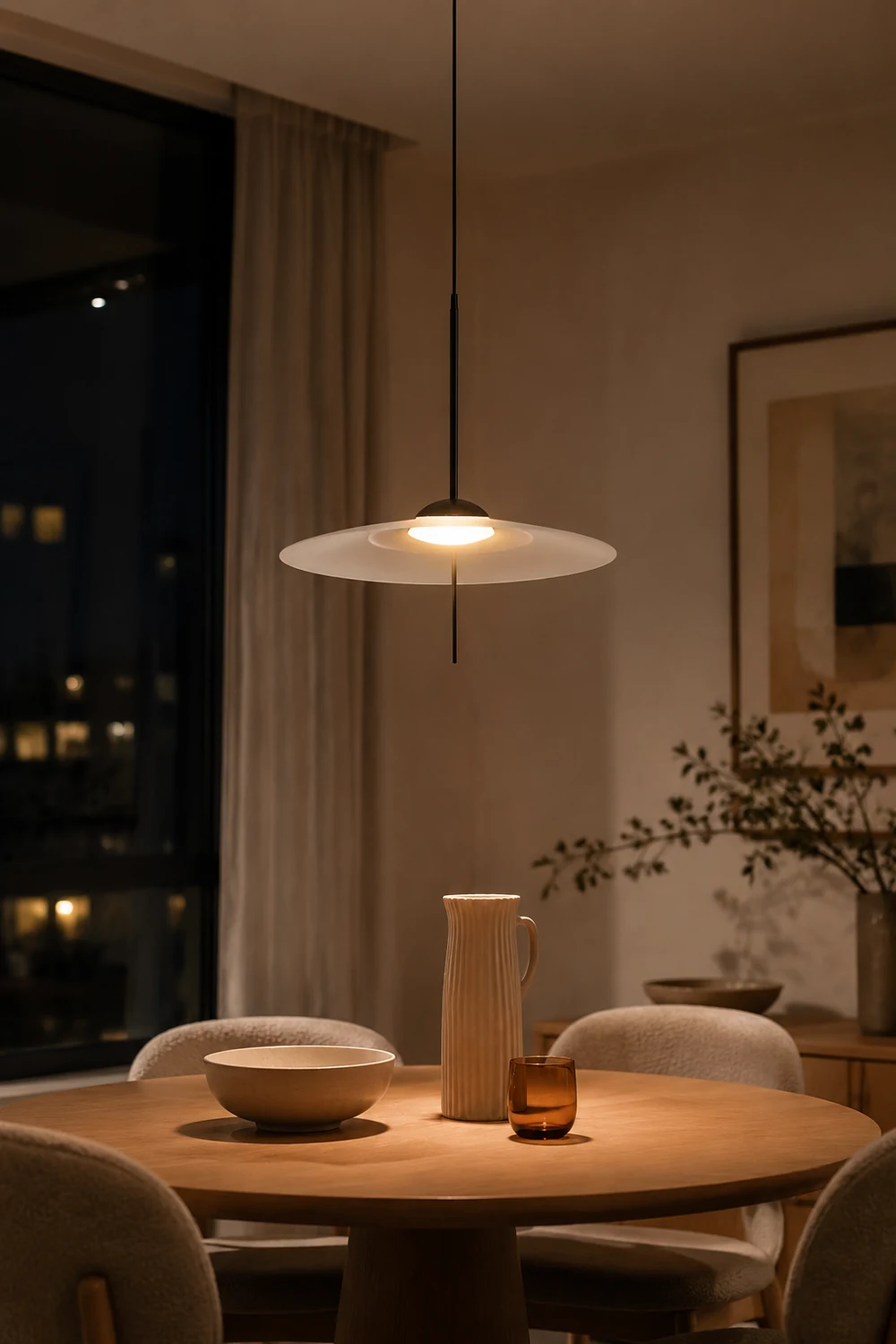 Nordic Modern Minimalist Round UFO Led Pendant Lamp - Lumpaz