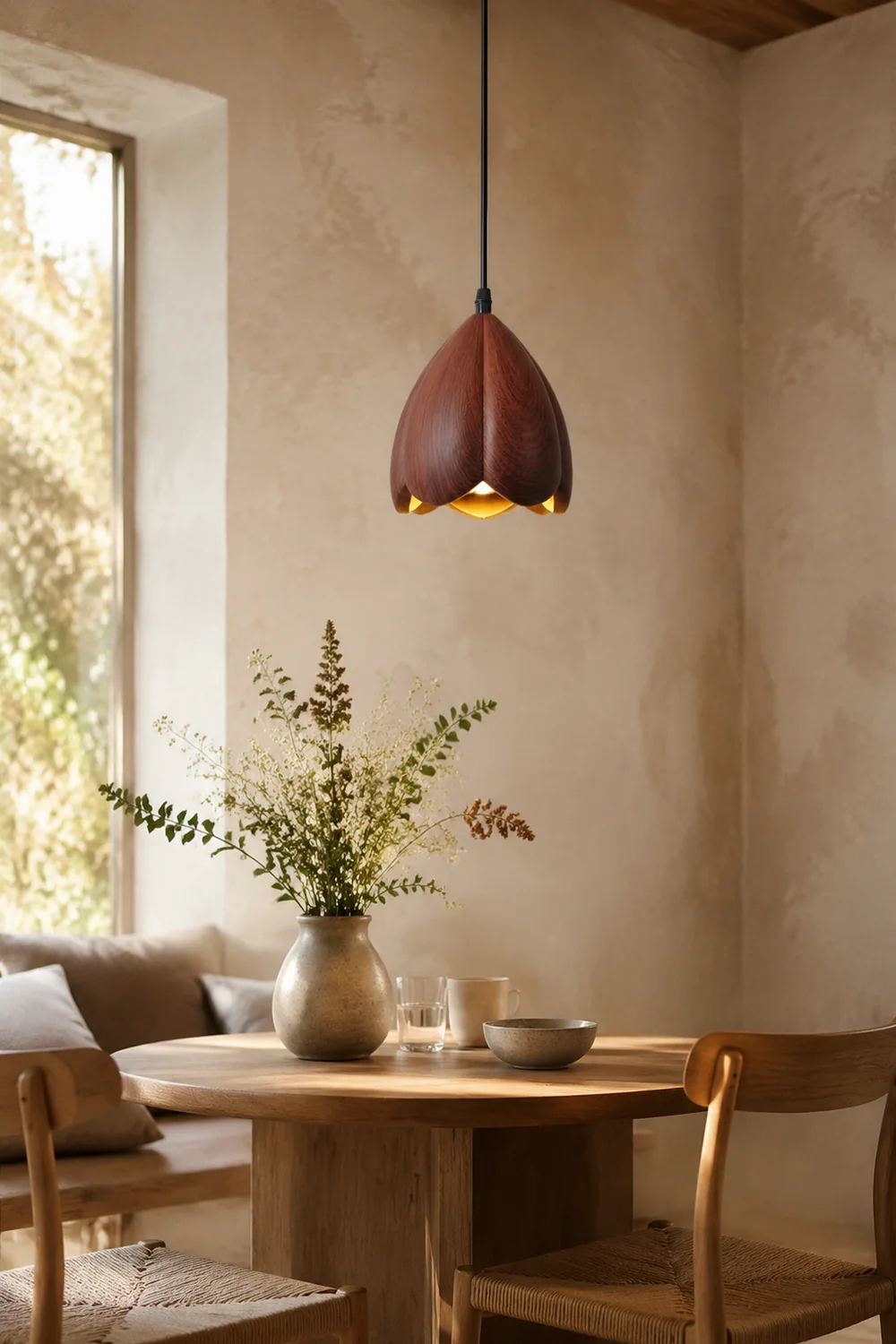 Retro Creative Flower Resin Hanging Light - Lumpaz