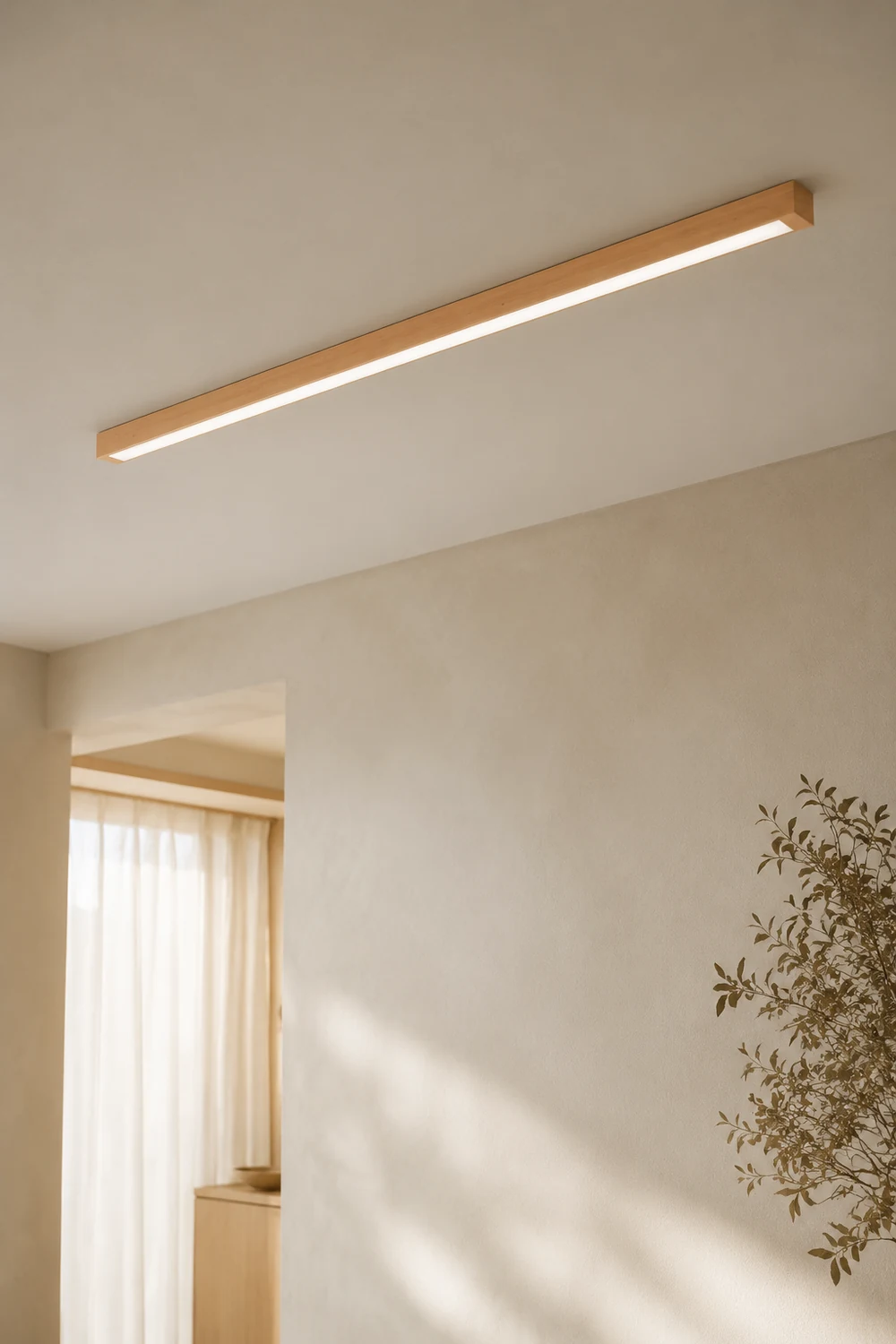 Edge Deckenleuchte, Holz 60/100cm - Lumpaz