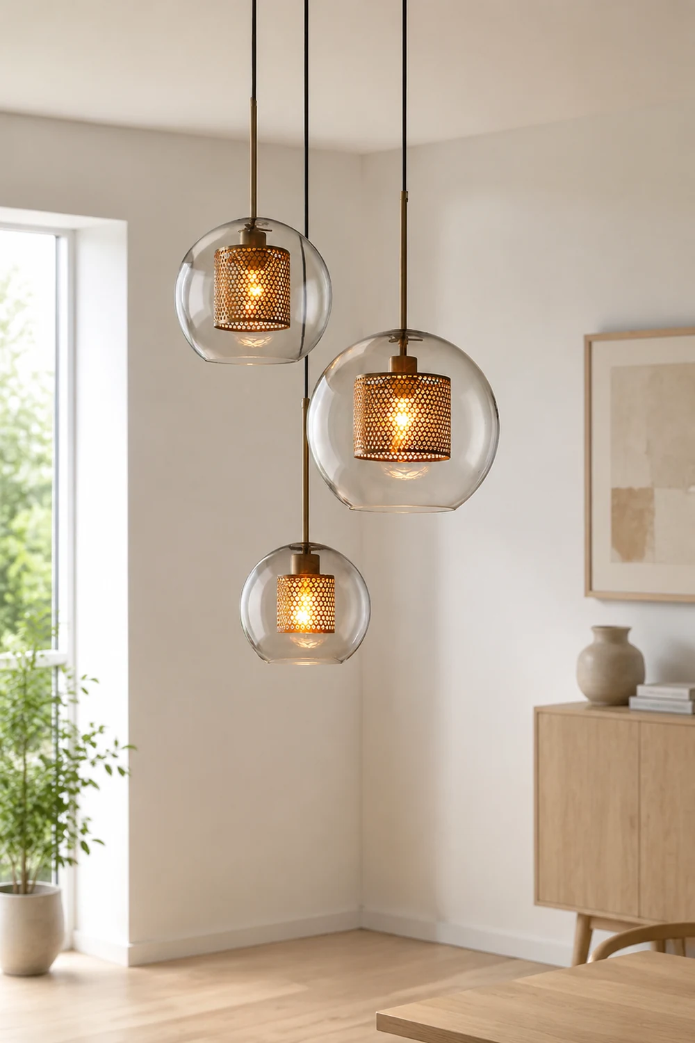 Modern Decor Chiswick Glass Pendant Light - Lumpaz