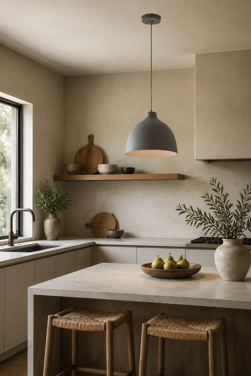 Resin Bowl Pendant Lamp Rustic Pendant Lighting - Lumpaz