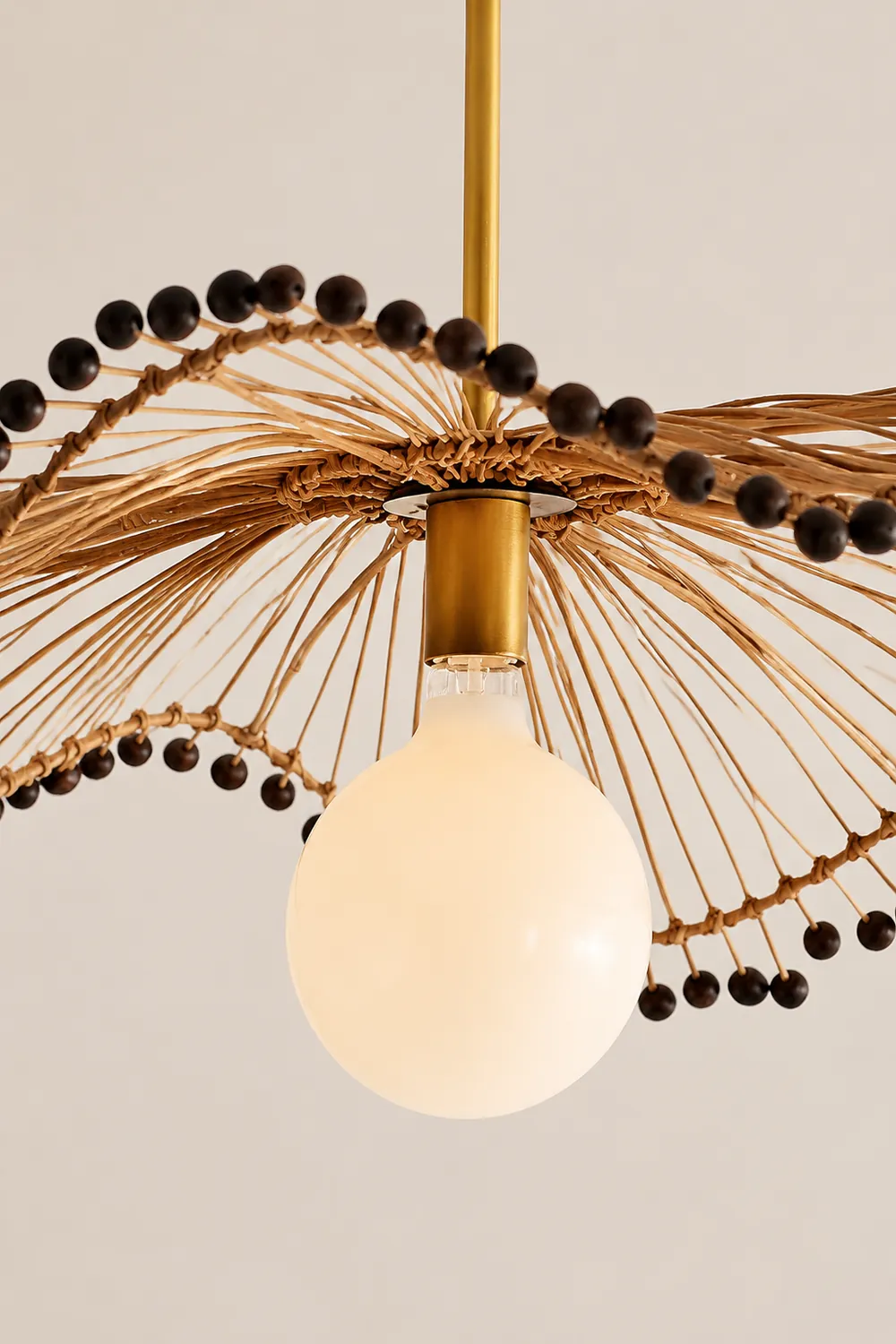 Modern Waverly Handwoven Rattan Pendant Light - Lumpaz