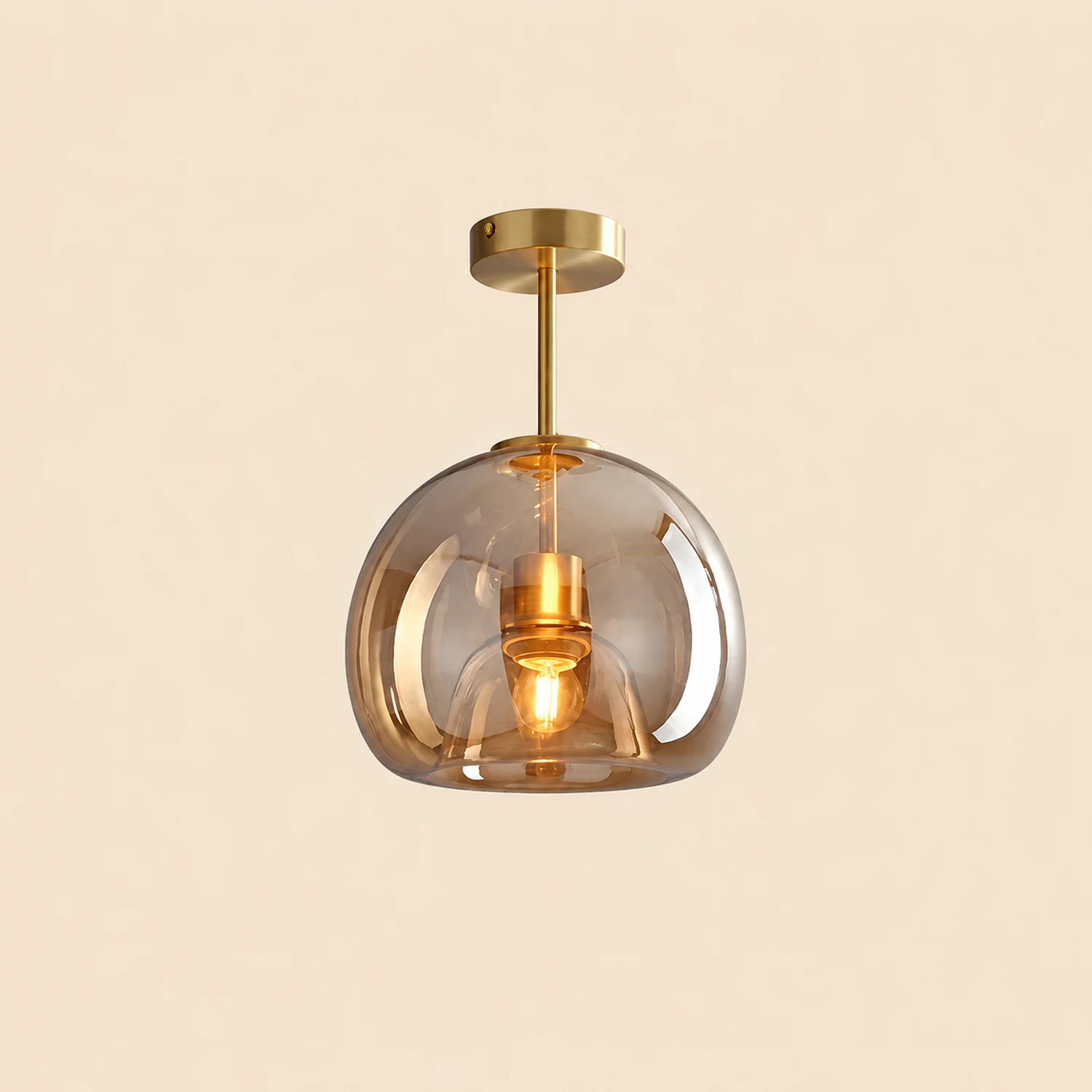 Sanna Deckenleuchte/Pendelleuchte 4 Stile, Reiner Kupfer&Glas - Lumpaz