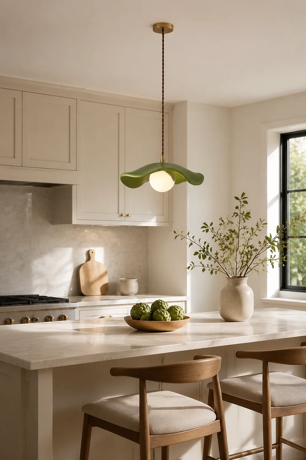 Modern Style Hat Shade Wabi-Sabi Pendant Light - Lumpaz