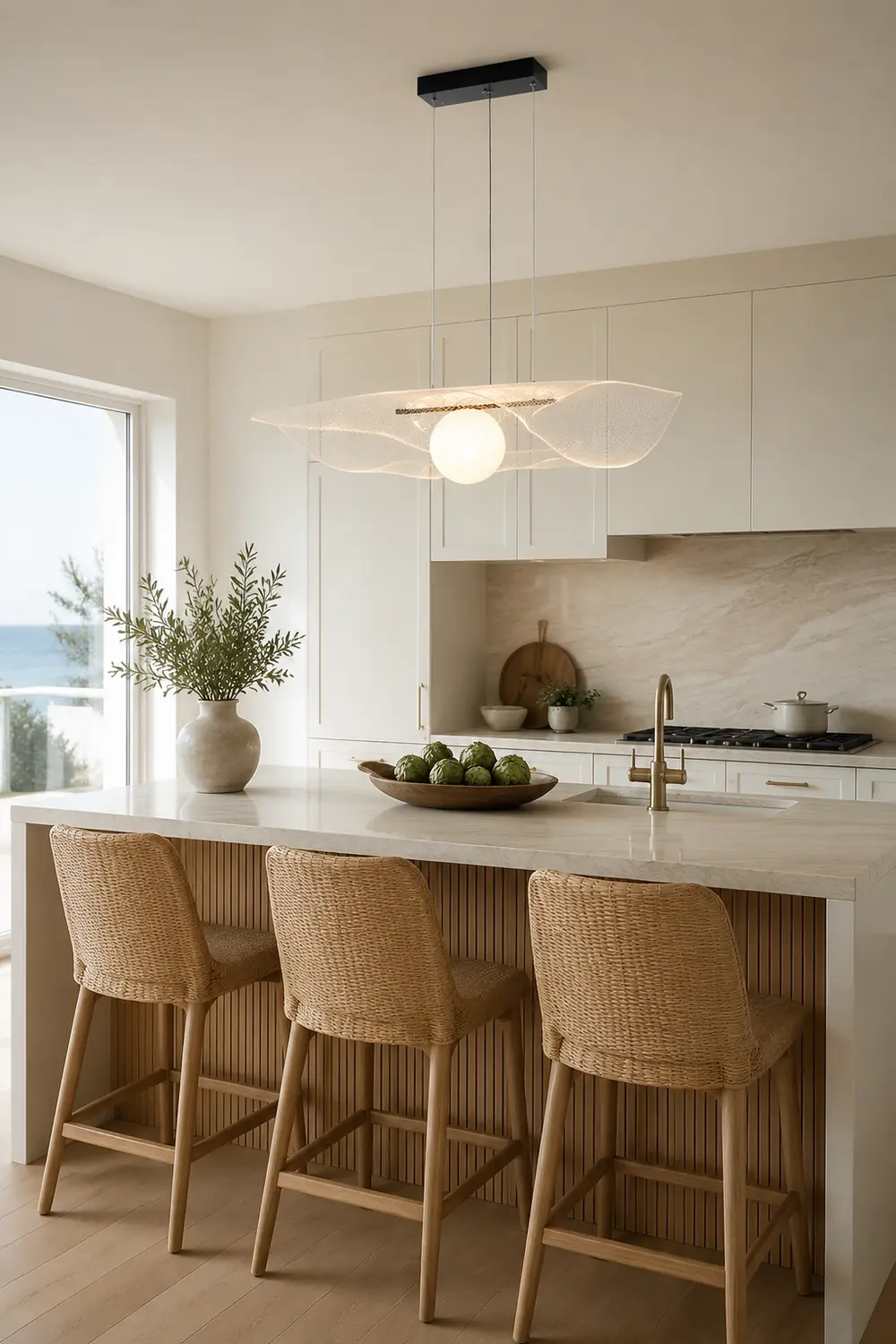 Modern Hat Shape Transparent Acrylic Pendant Light - Lumpaz