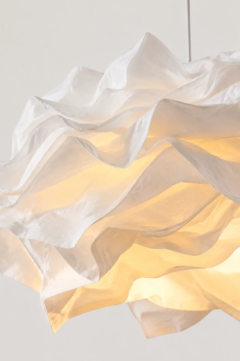 White Pendant Light Art Decor Hanging Lights For Bedroom - Lumpaz