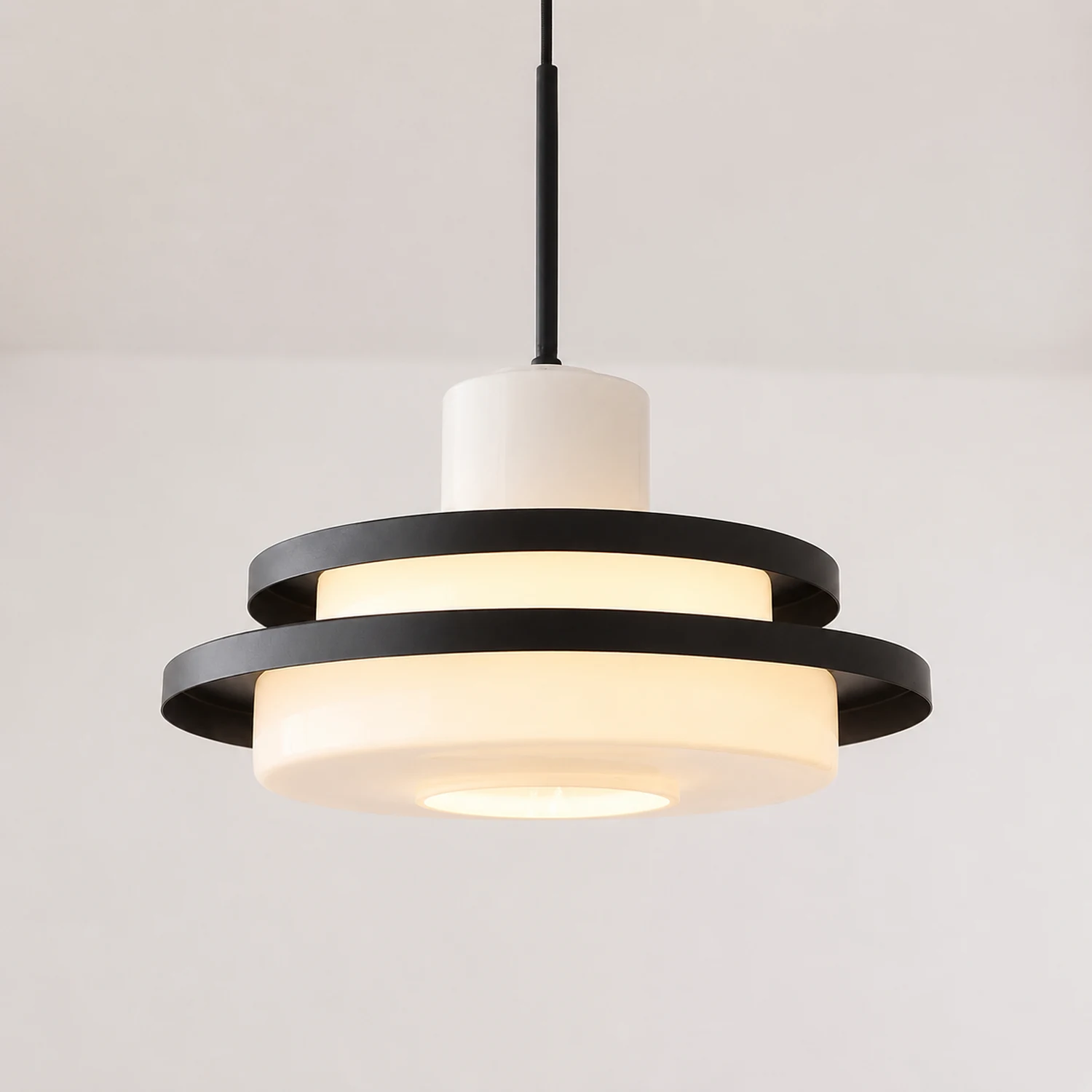 Vintage Bauhaus Equator Glass Pendant lamps - Lumpaz