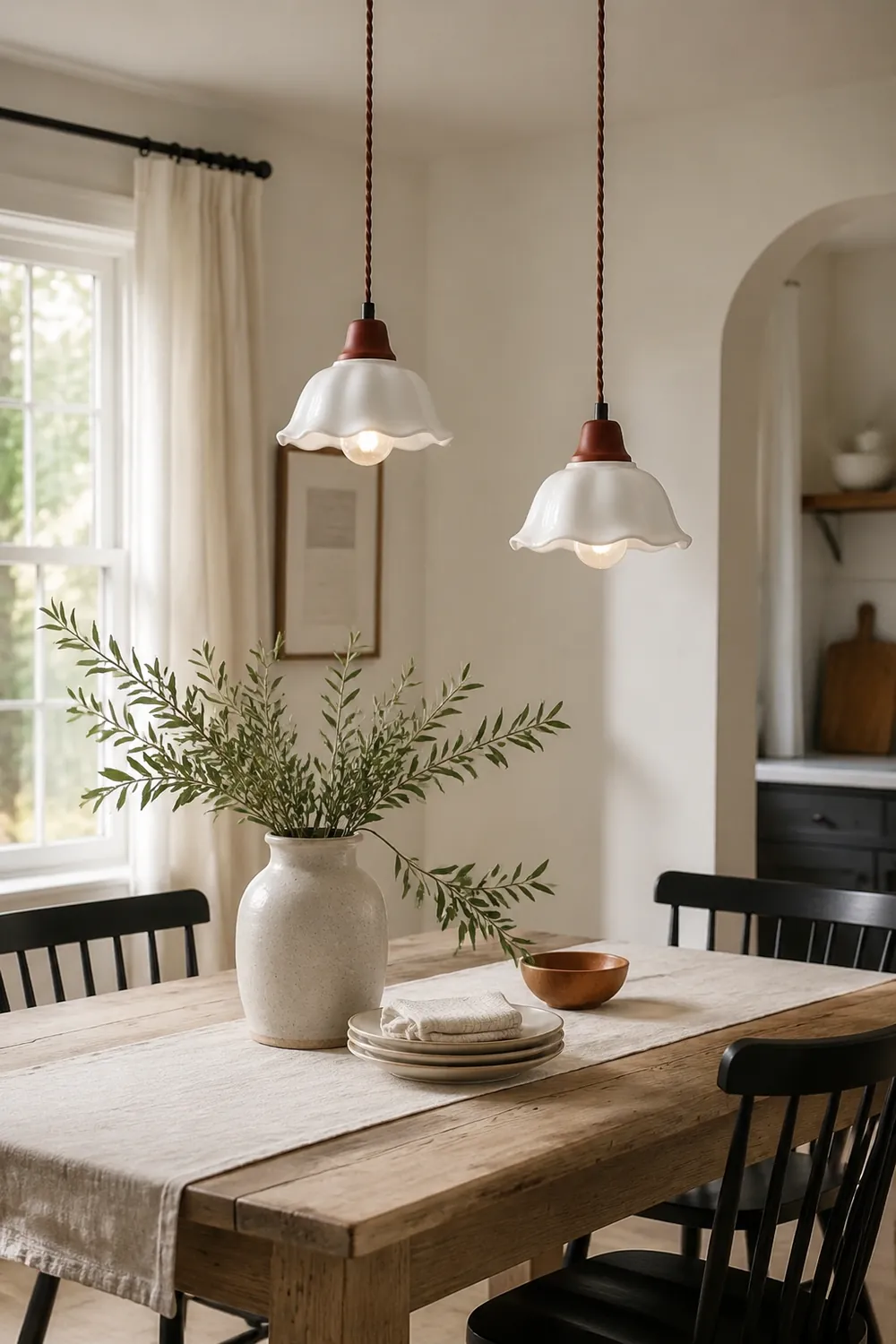Decor Flower Ceramic  LED Hanging Light - Lumpaz