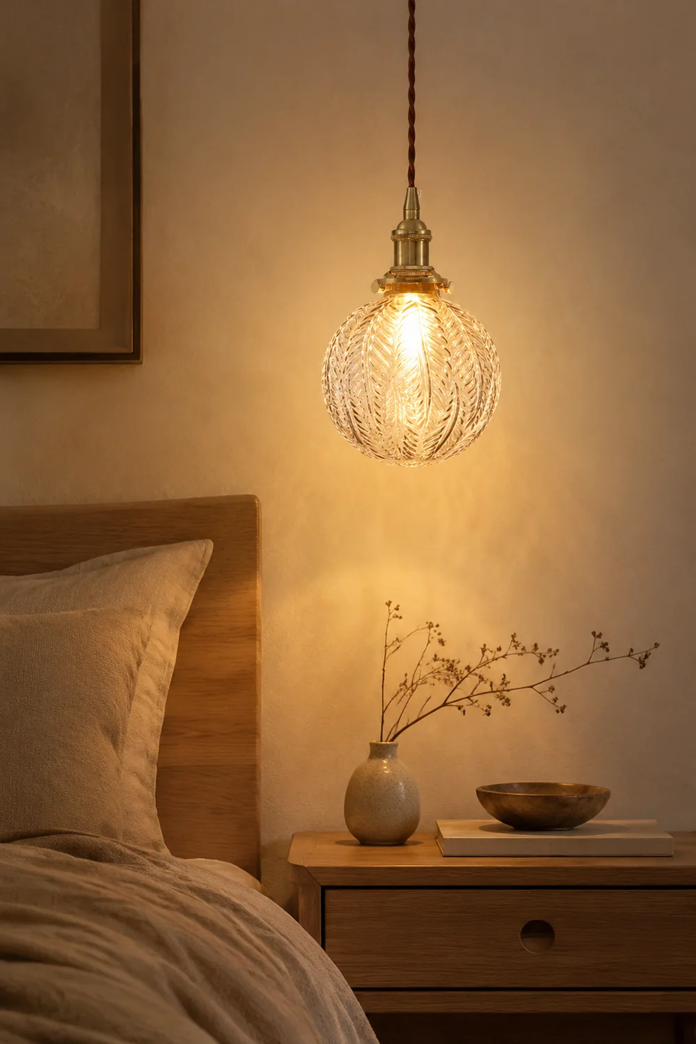 Glass Living Room Small Globe Pendant Light - Lumpaz