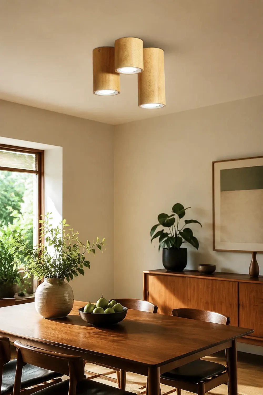 Ozawa Nordische Deckenleuchte Droplight aus Holz für Korridor, Balkon - Lumpaz
