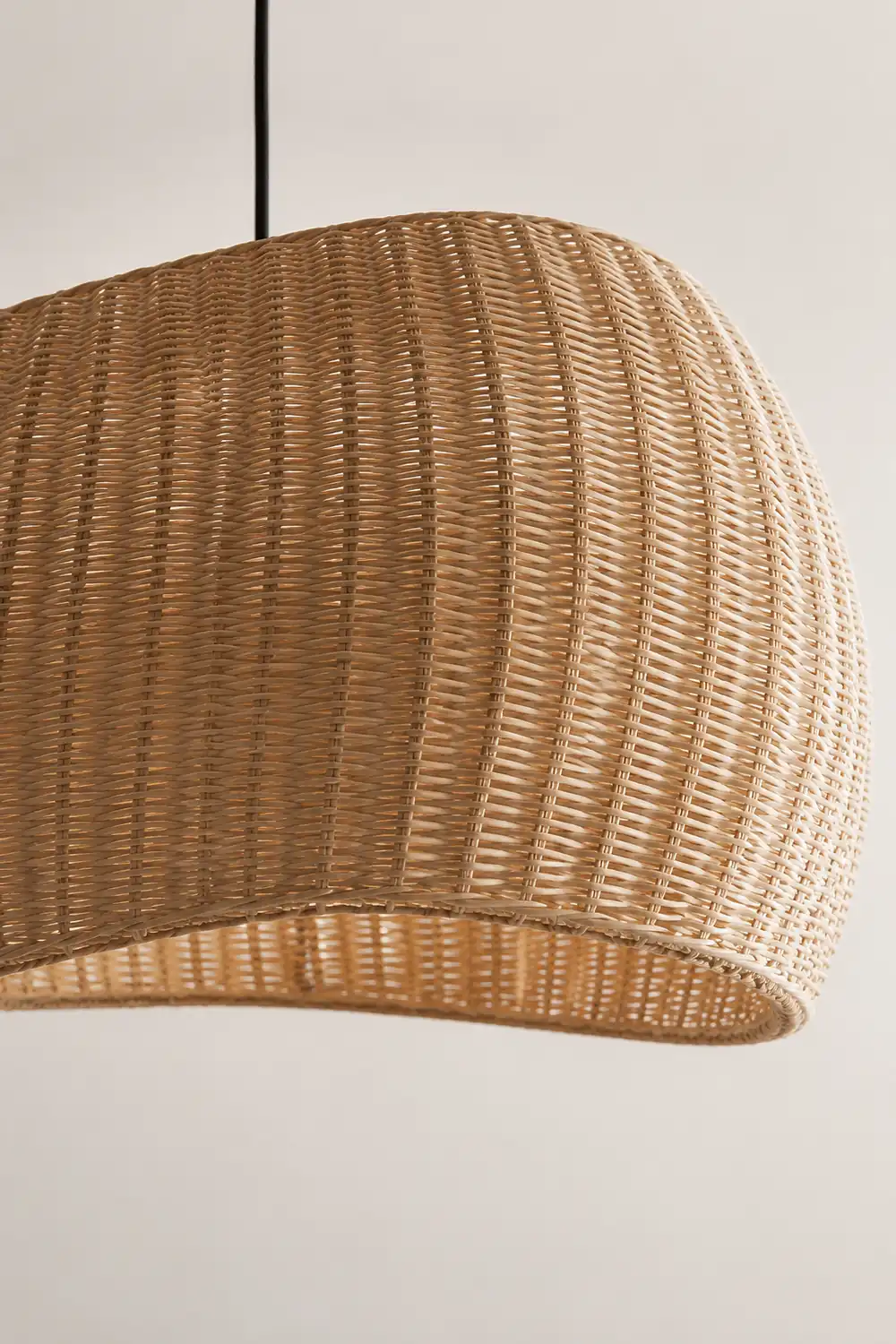 Natural Wicker Hanging Light Rattan Pendant Lampshade - Lumpaz
