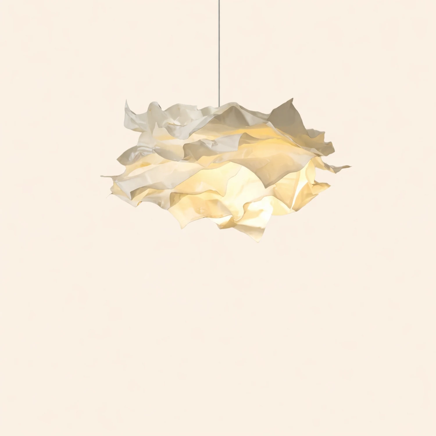 White Pendant Light Art Decor Hanging Lights For Bedroom - Lumpaz