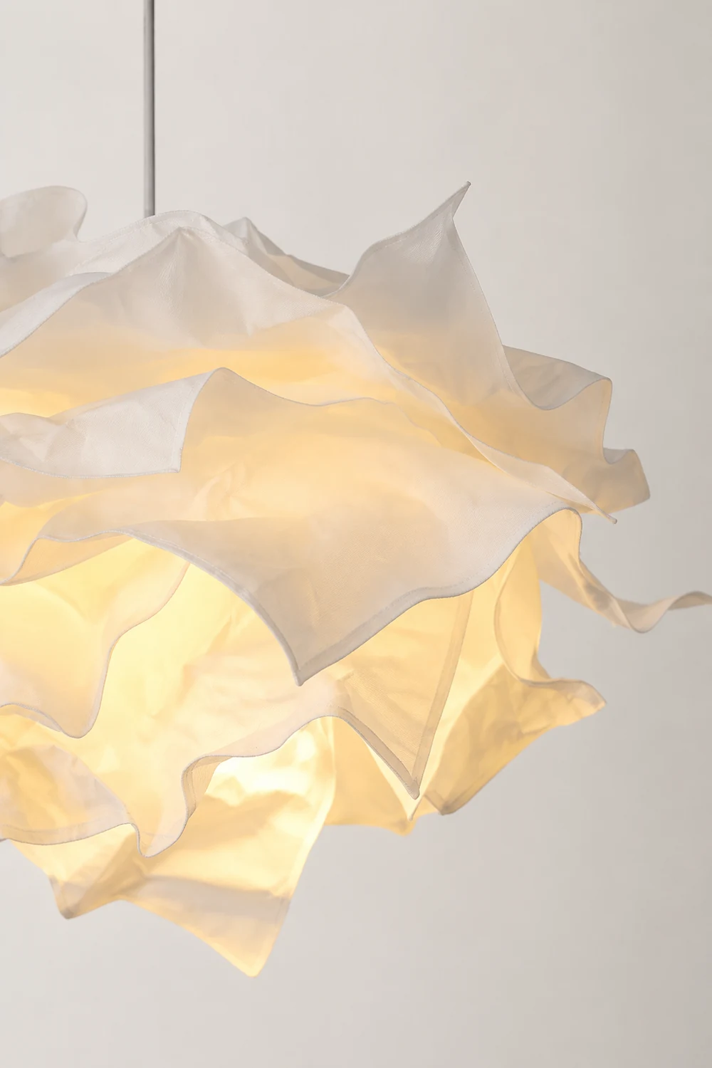 White Pendant Light Art Decor Hanging Lights For Bedroom - Lumpaz