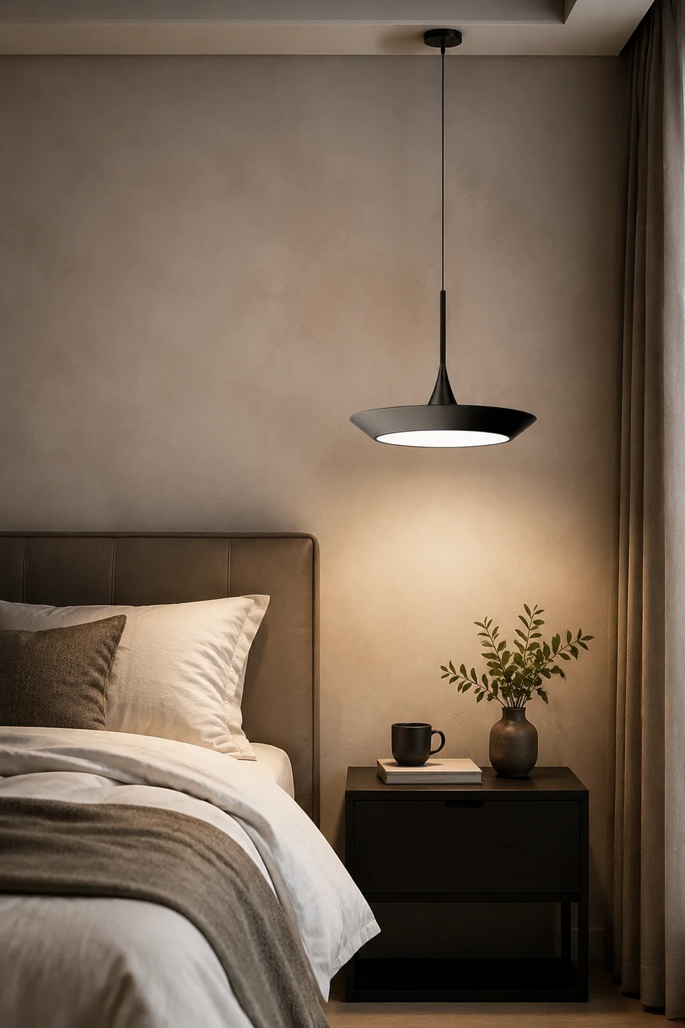 Minimalist LED Pendant Light Luxury Ultra Thin Hanging Lamps - Lumpaz