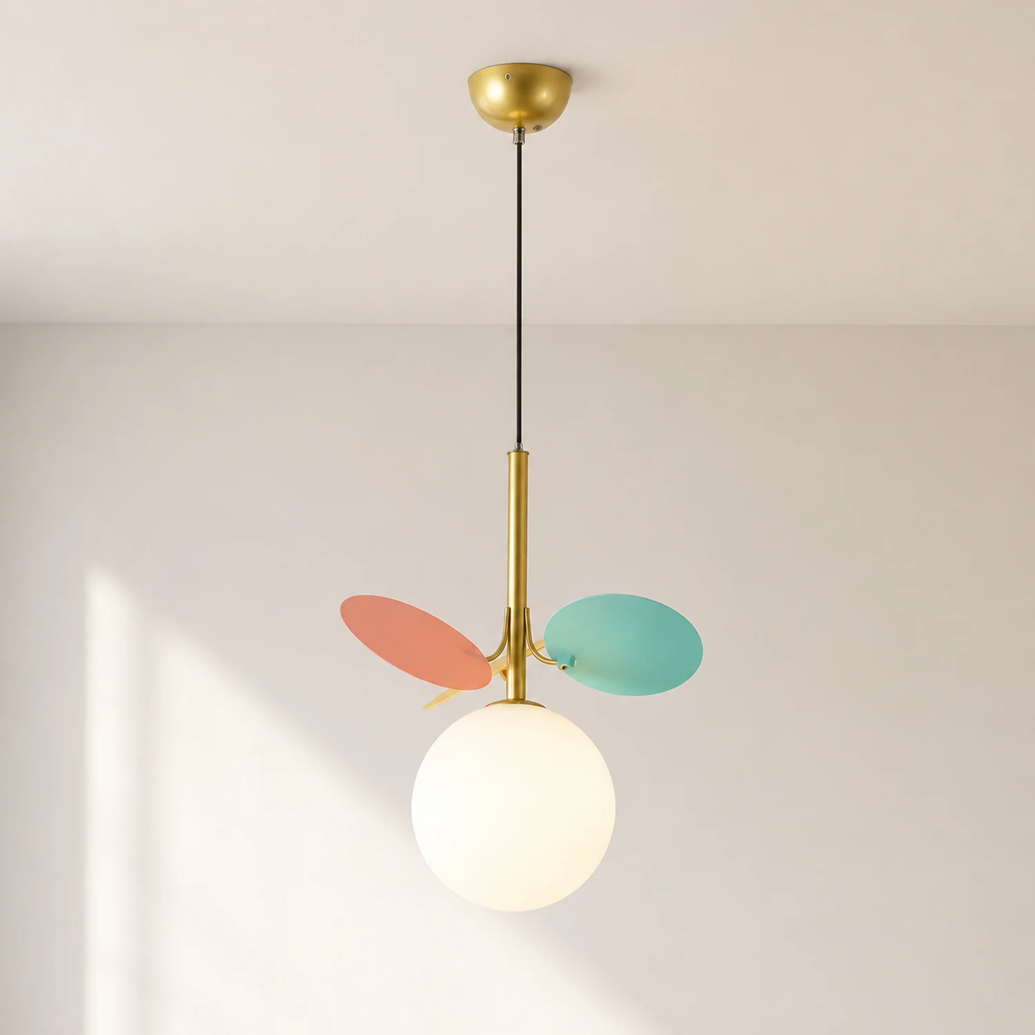 Glass Lampshade Chandelier Personality Art PVC Pendant Light - Lumpaz