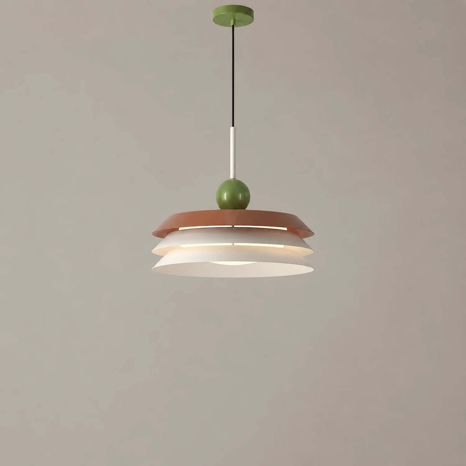 Modern Morandi Layered Metal Hanging Lights - Lumpaz