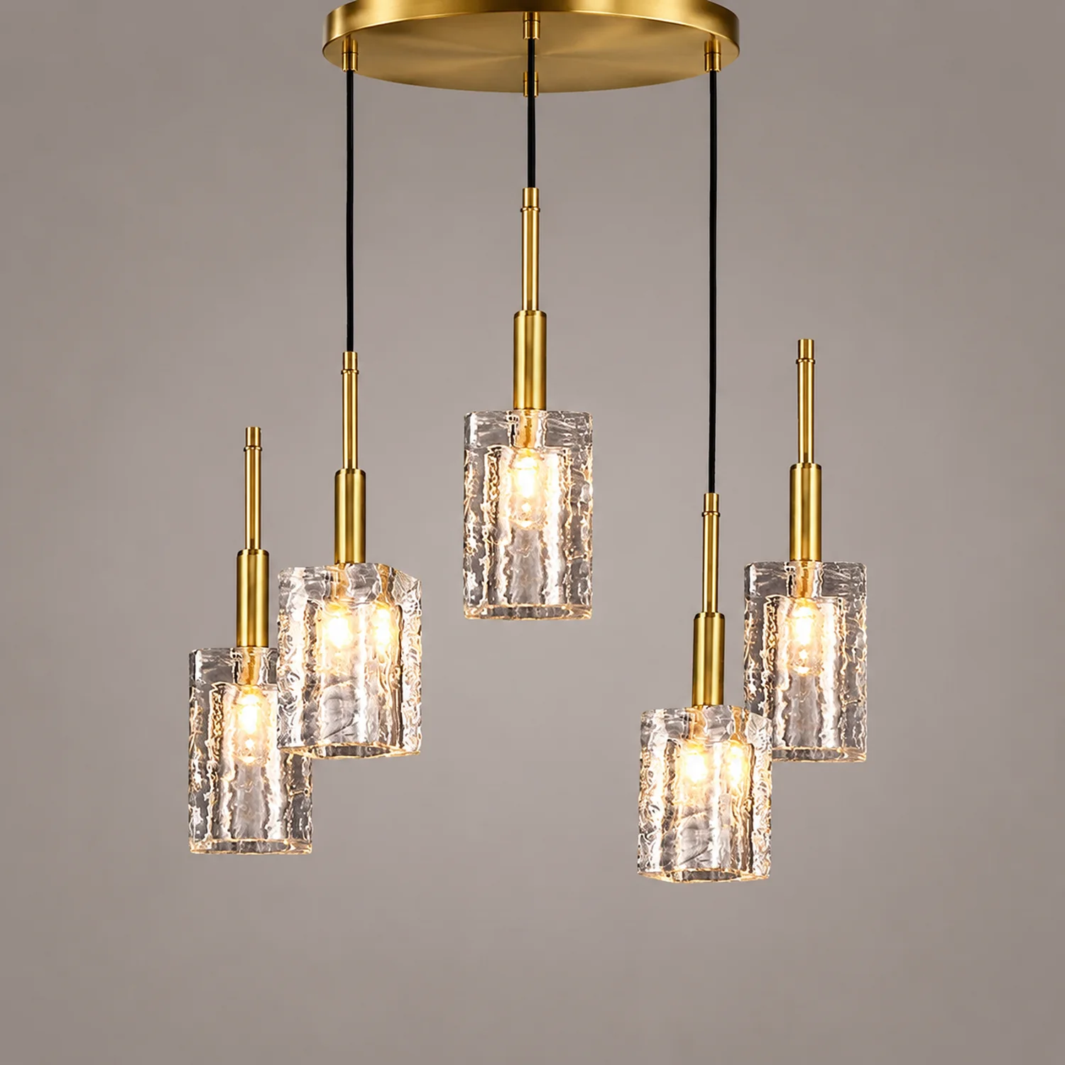 Romantic Shining Living Room Ambient Light Crystal Ceiling Hanging Lamps - Lumpaz