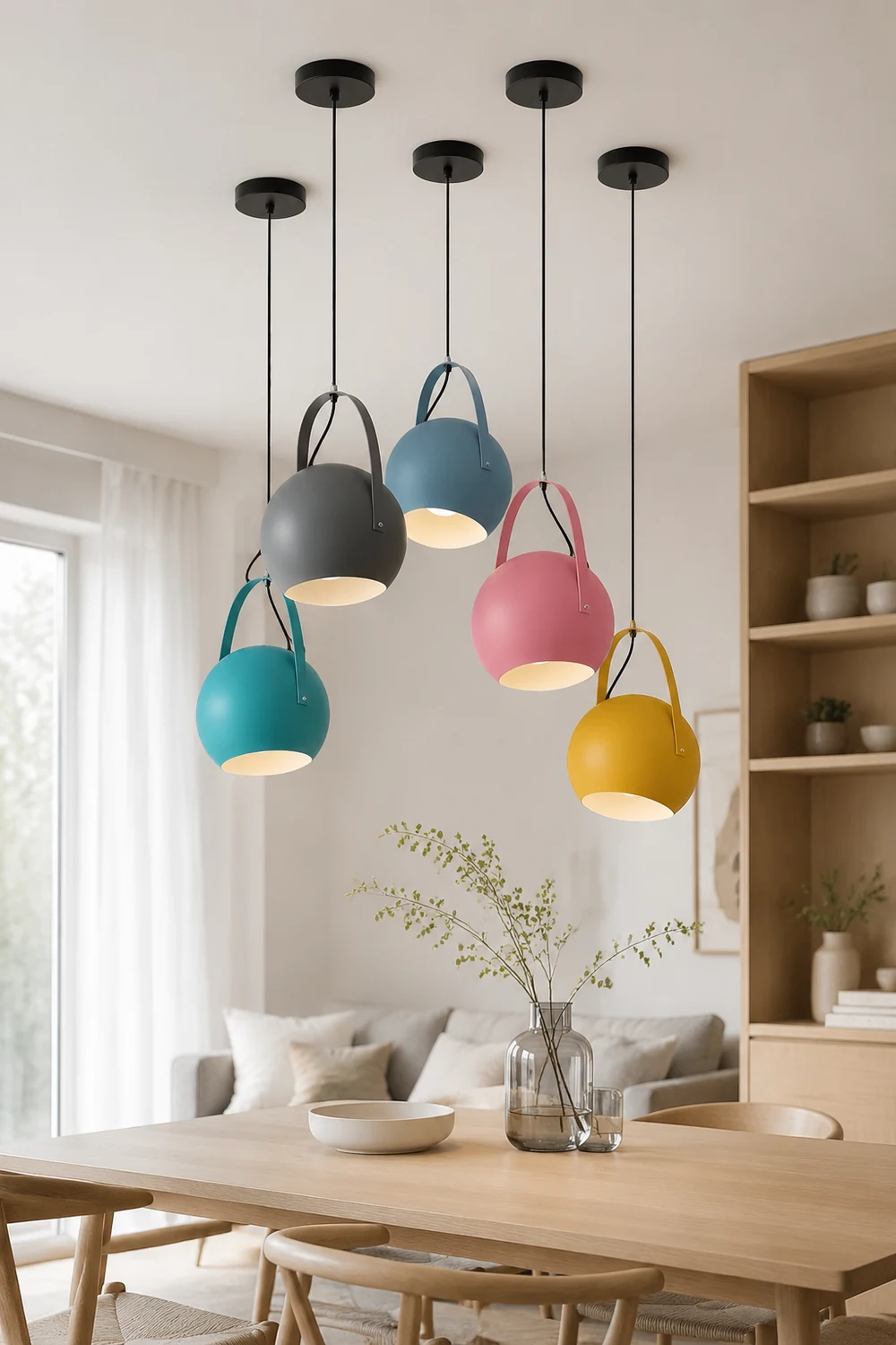 Morandi Pendelleuchte 5 Farben - Lumpaz