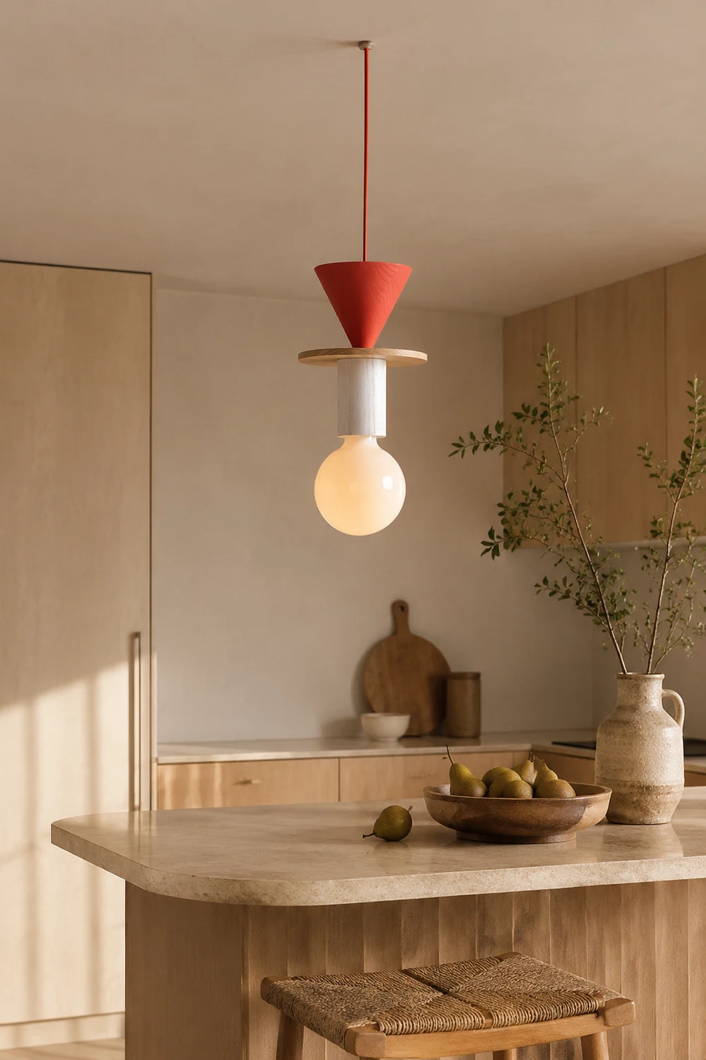 Design Colored Wood Blocks Pendant Light - Lumpaz