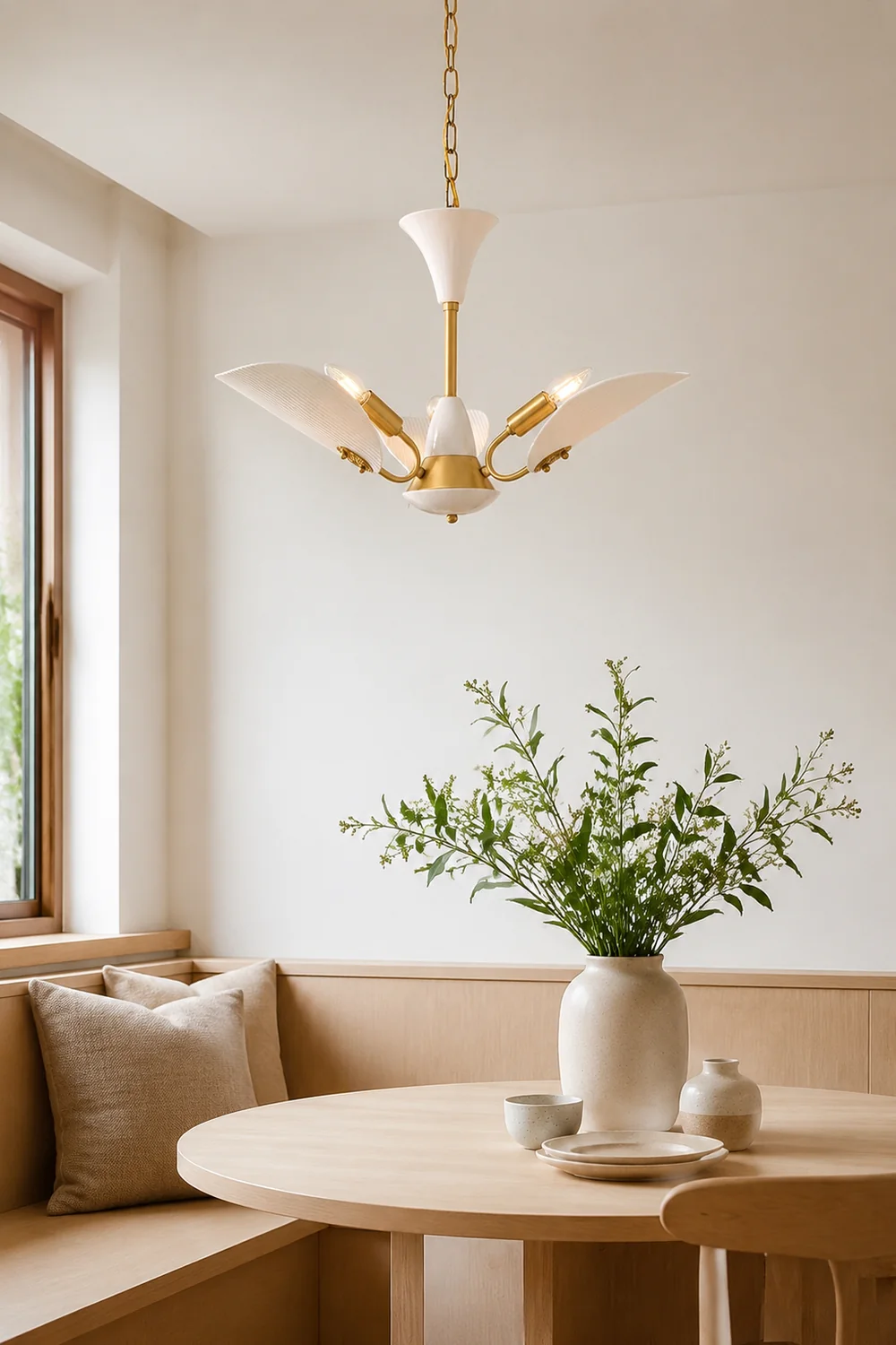 Vintage Creative Copper & Ceramic Pendant Light - Lumpaz
