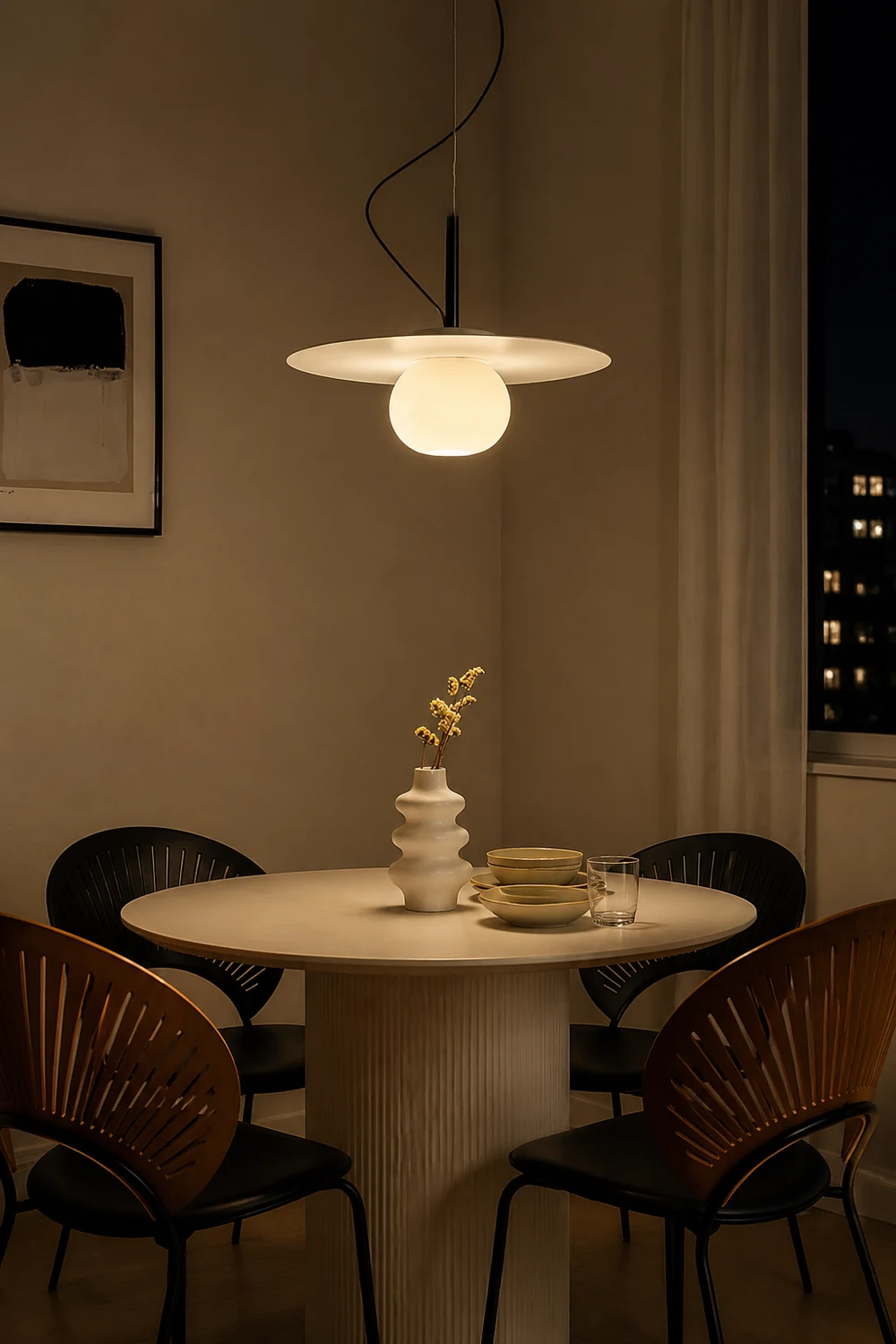 Modern Iron Pendant Light Glass Chandelier - Lumpaz