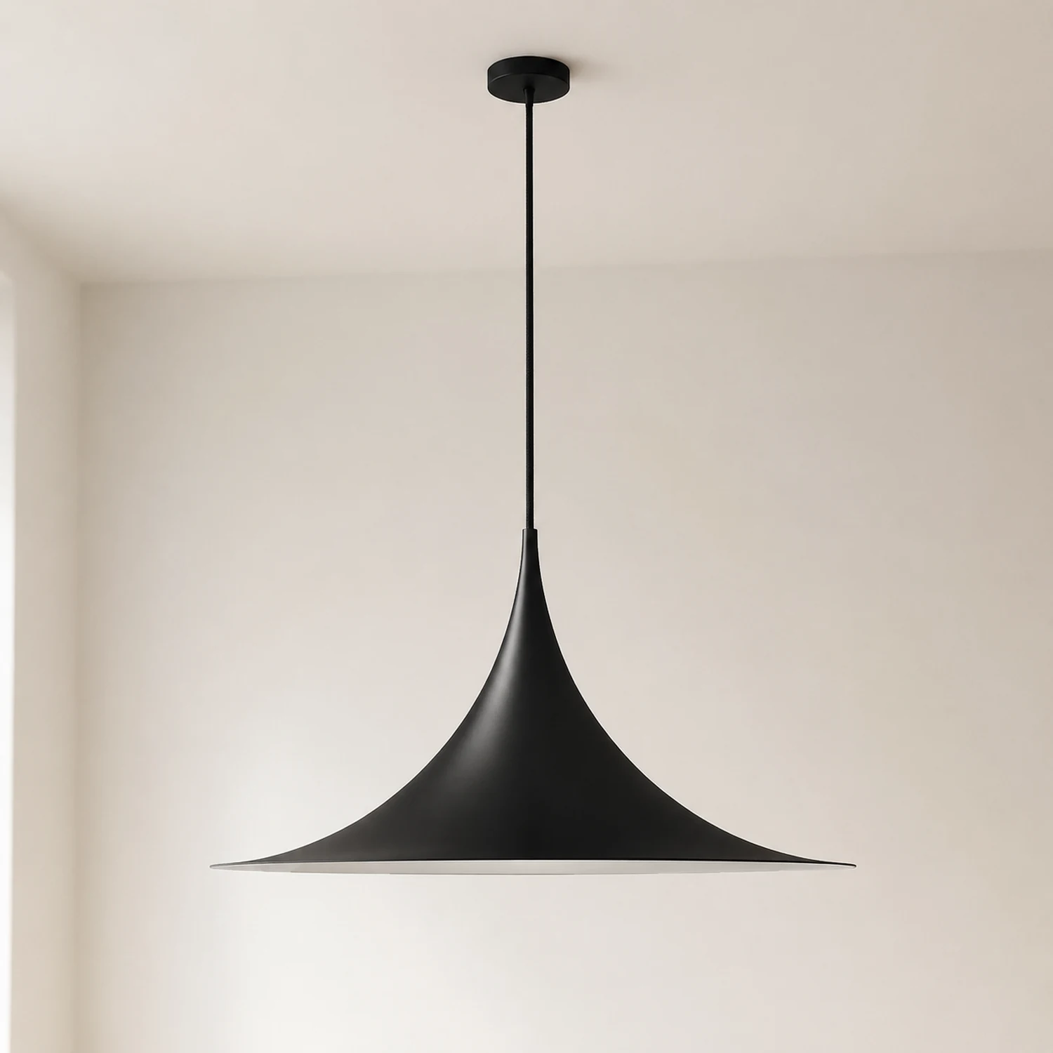 Cairns Pendelleuchte, Metall, Schwarz - Lumpaz